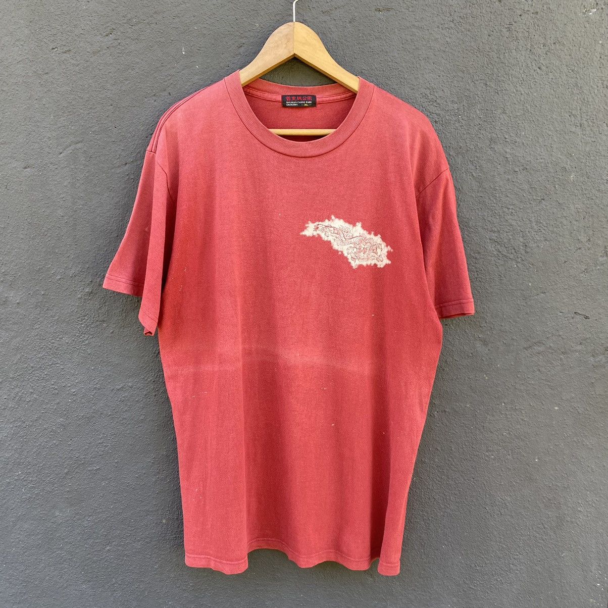 Vintage Thrashed Faded Vintage Y2K Dragon Castle Park ERD GRUNGE TEE Size US XL / EU 56 / 4 - 3 Thumbnail