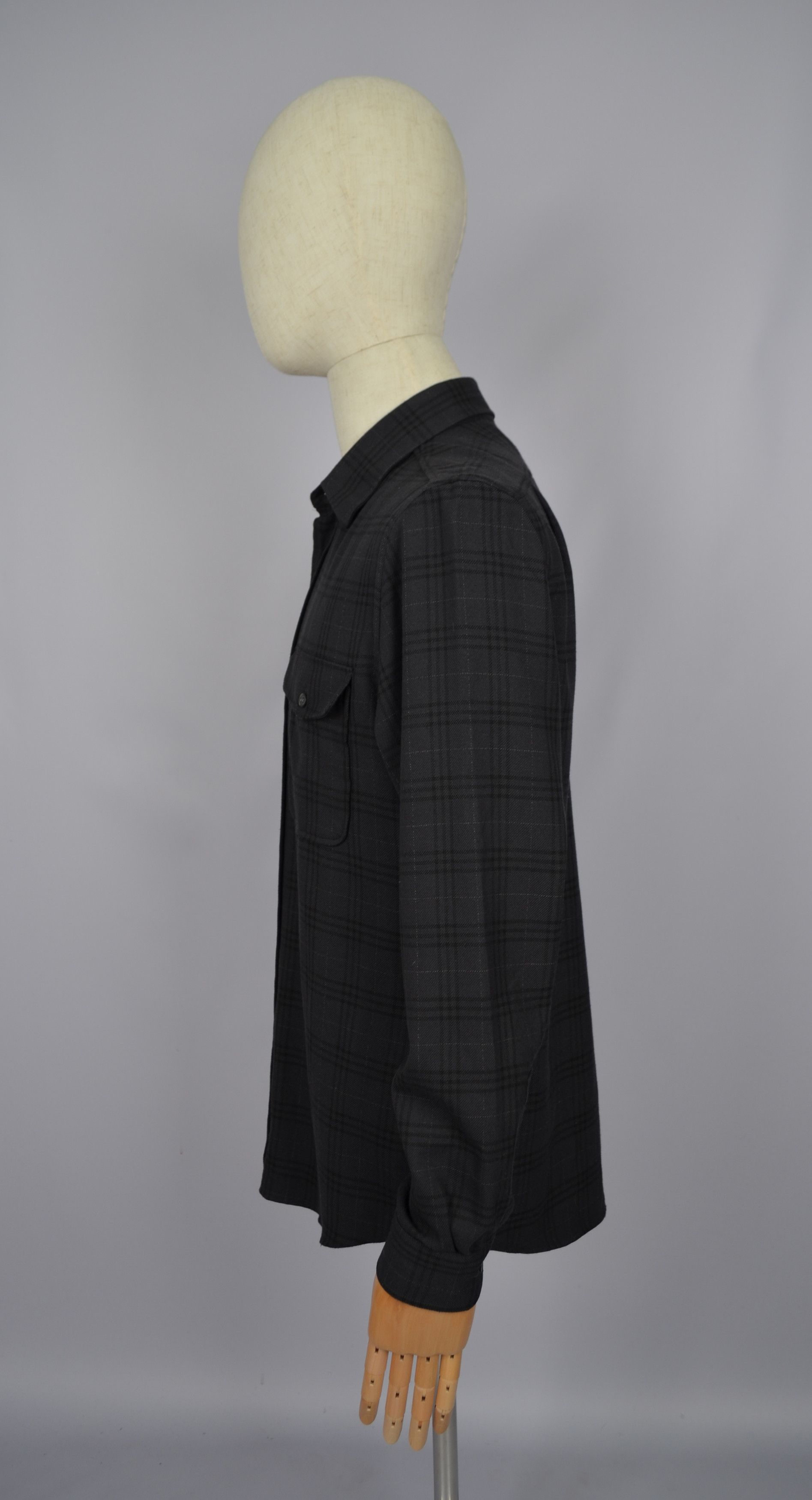 Designer × Reiss Reiss Talon Charcoal Grey Twin Pocket Overshirt Size L Size US L / EU 52-54 / 3 - 3 Thumbnail