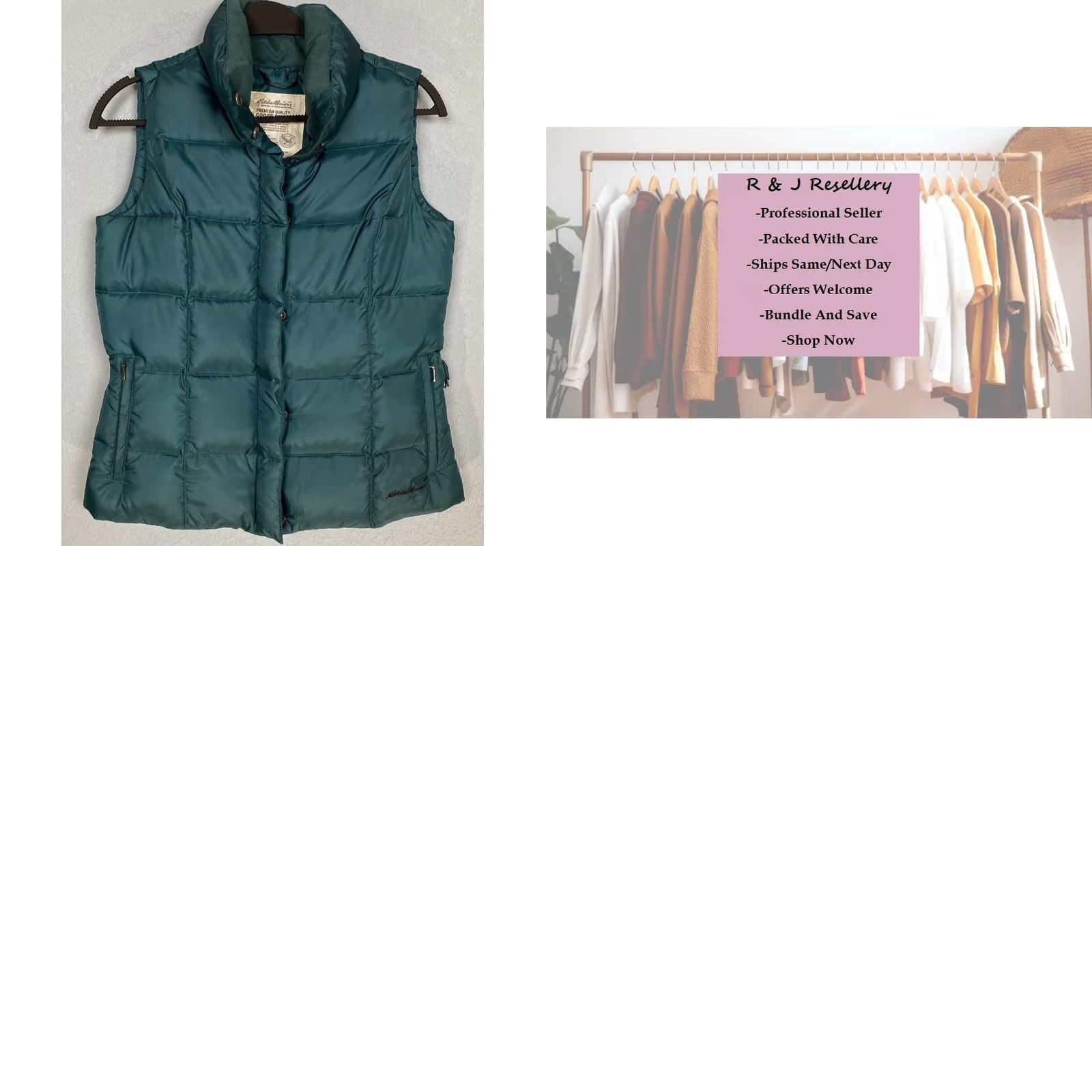 Eddie Bauer Eddie Bauer Women's Vest Puffer Goose Down-Softshell Emerald Green XS S? Size S / US 4 / IT 40 - 8 Thumbnail