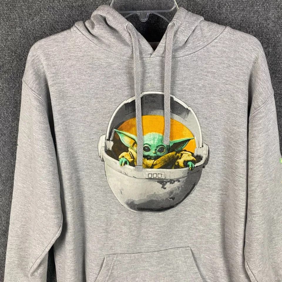 Star Wars Star Wars Baby Yoda Hoodie Men's Medium Pullover M Size US M / EU 48-50 / 2 - 2 Thumbnail