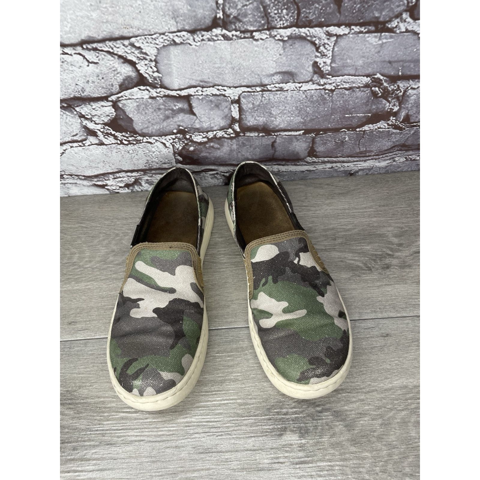 Ariat Ariat Cruiser Camo Green Brown Canvas Fabric Slip On Shoes W Size US 7.5 / IT 37.5 - 15 Thumbnail