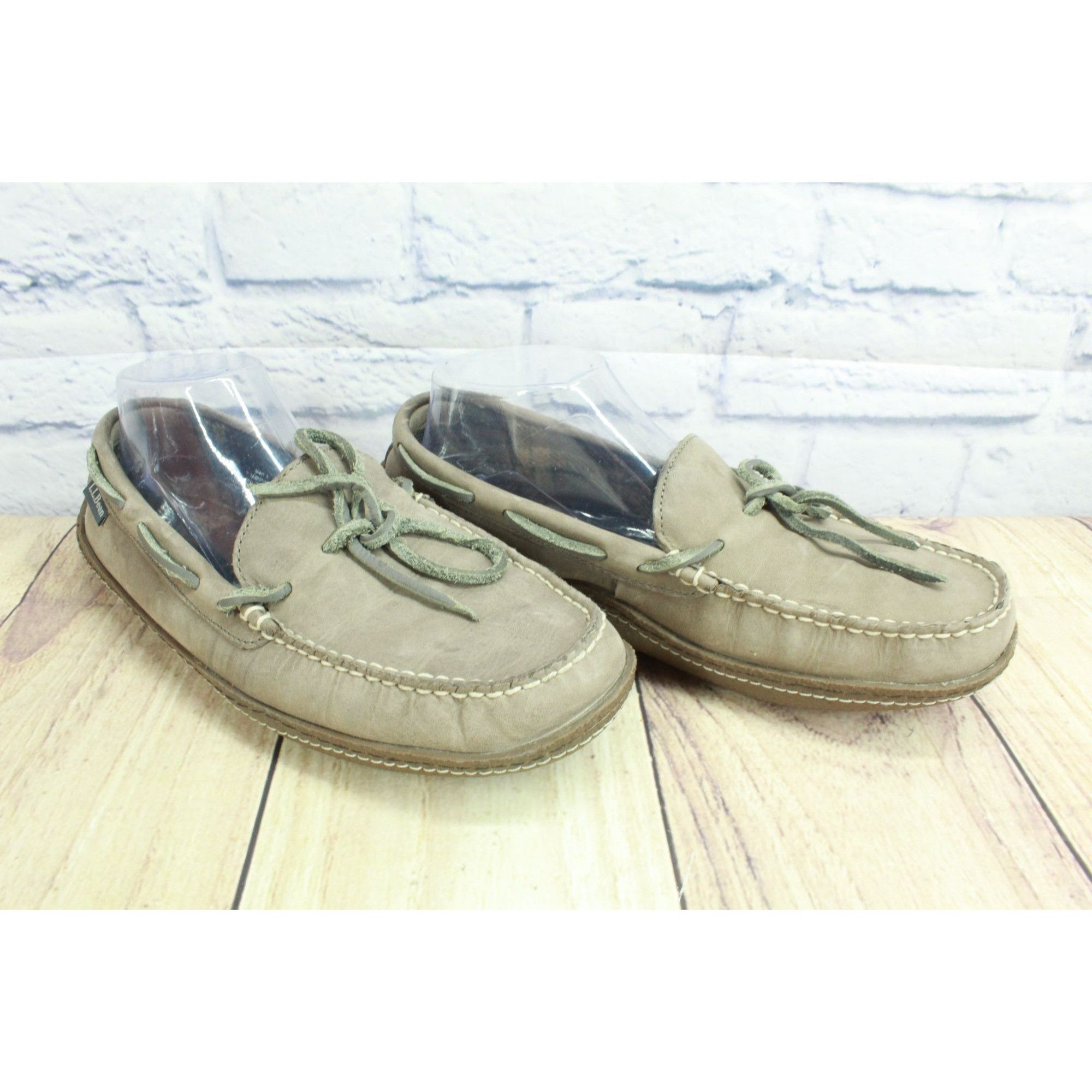 L.L. Bean × Leather LL Bean Leather Flannel-Lined Flexible Handsewn Slippers Size US 7 / EU 40 - 3 Thumbnail