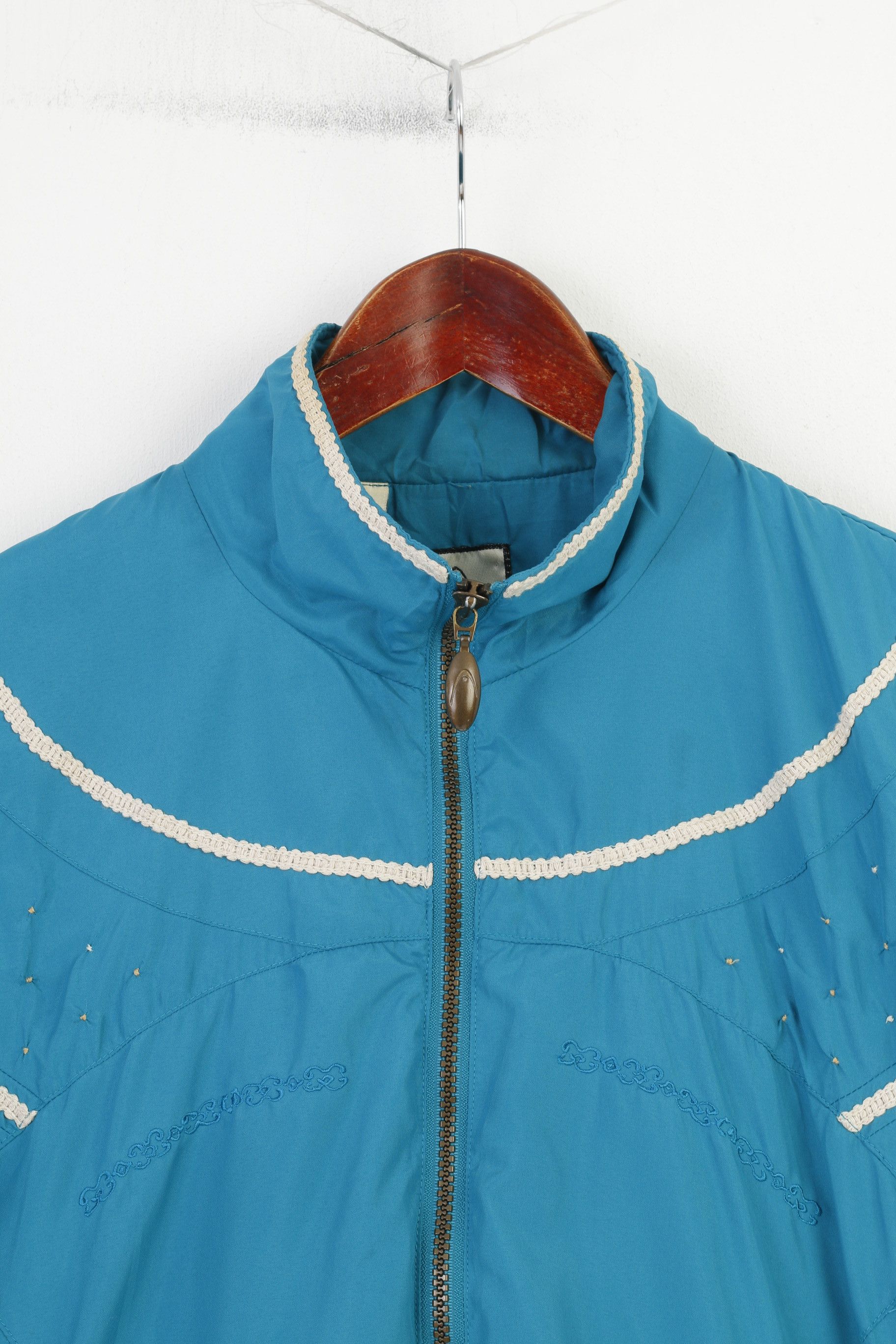 Vintage Head Women S Tracksuit Set Turquoise Sweatpants Jacket 10986 Size 25" / US 0 / IT 36 - 3 Thumbnail