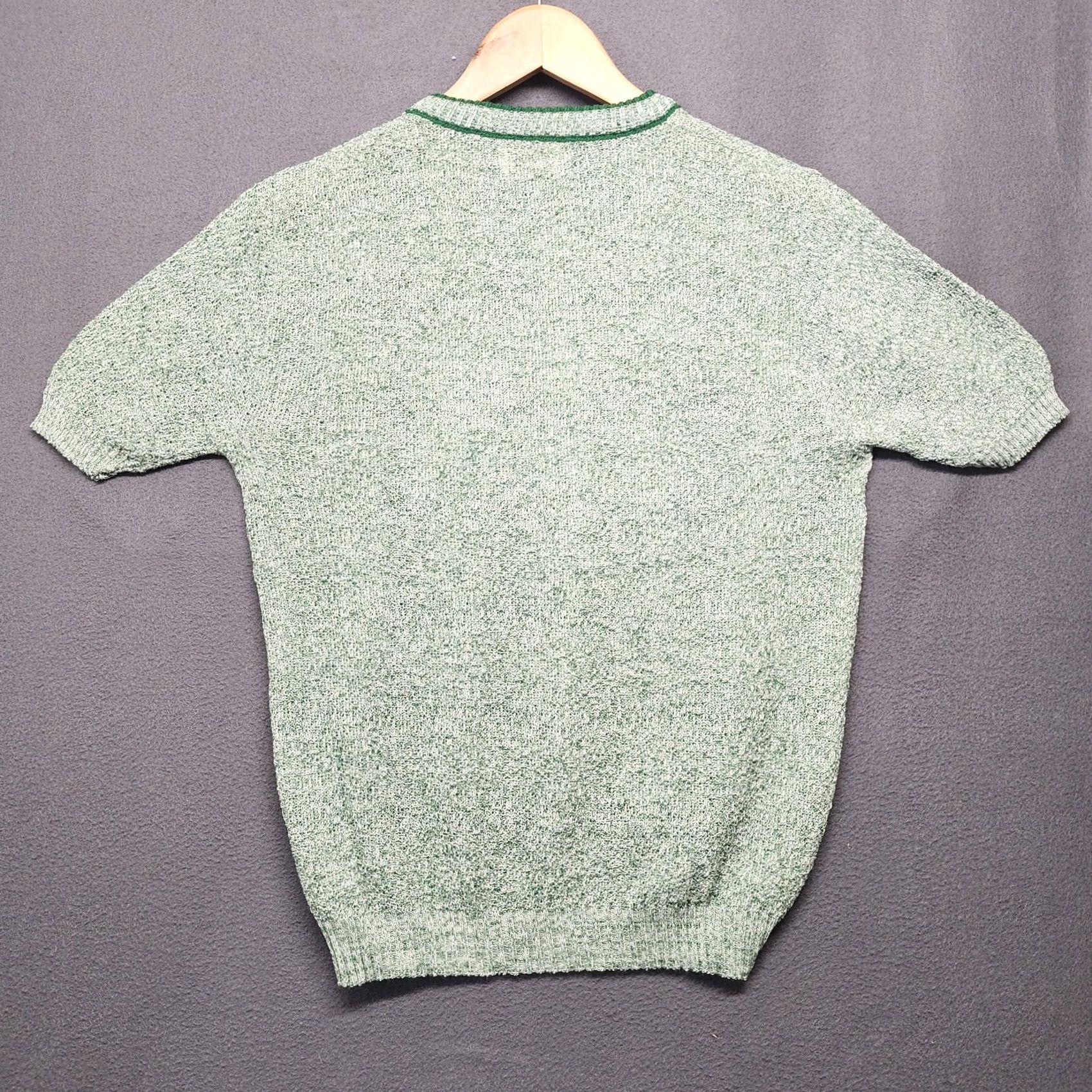 Vintage VINTAGE Burt Barry Casuals Sweater Womens XL Green Short Sleeve Knit Crewneck Size XL / US 12-14 / IT 48-50 - 2 Thumbnail