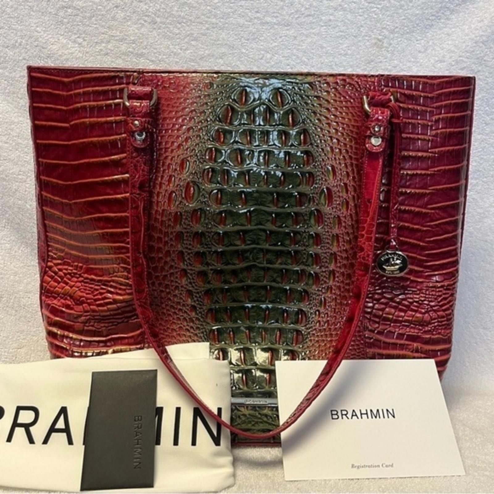 BRAHMIN Brahmin Abagail Garland Ombre Melbourne Tote Bag Size ONE SIZE - 1 Thumbnail