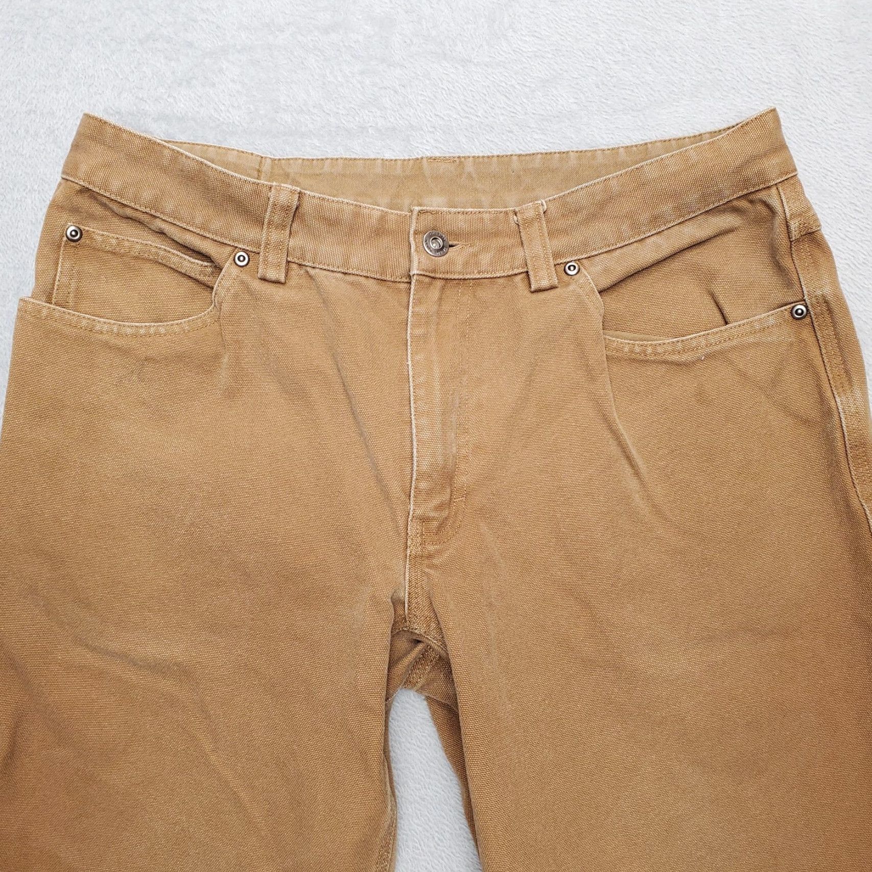Vintage VINTAGE Duluth Mens Pants Chino Flat Front Canvas Brown 36x30 5-Pocket Workwear Casual Mens Size US 36 / EU 52 - 3 Thumbnail