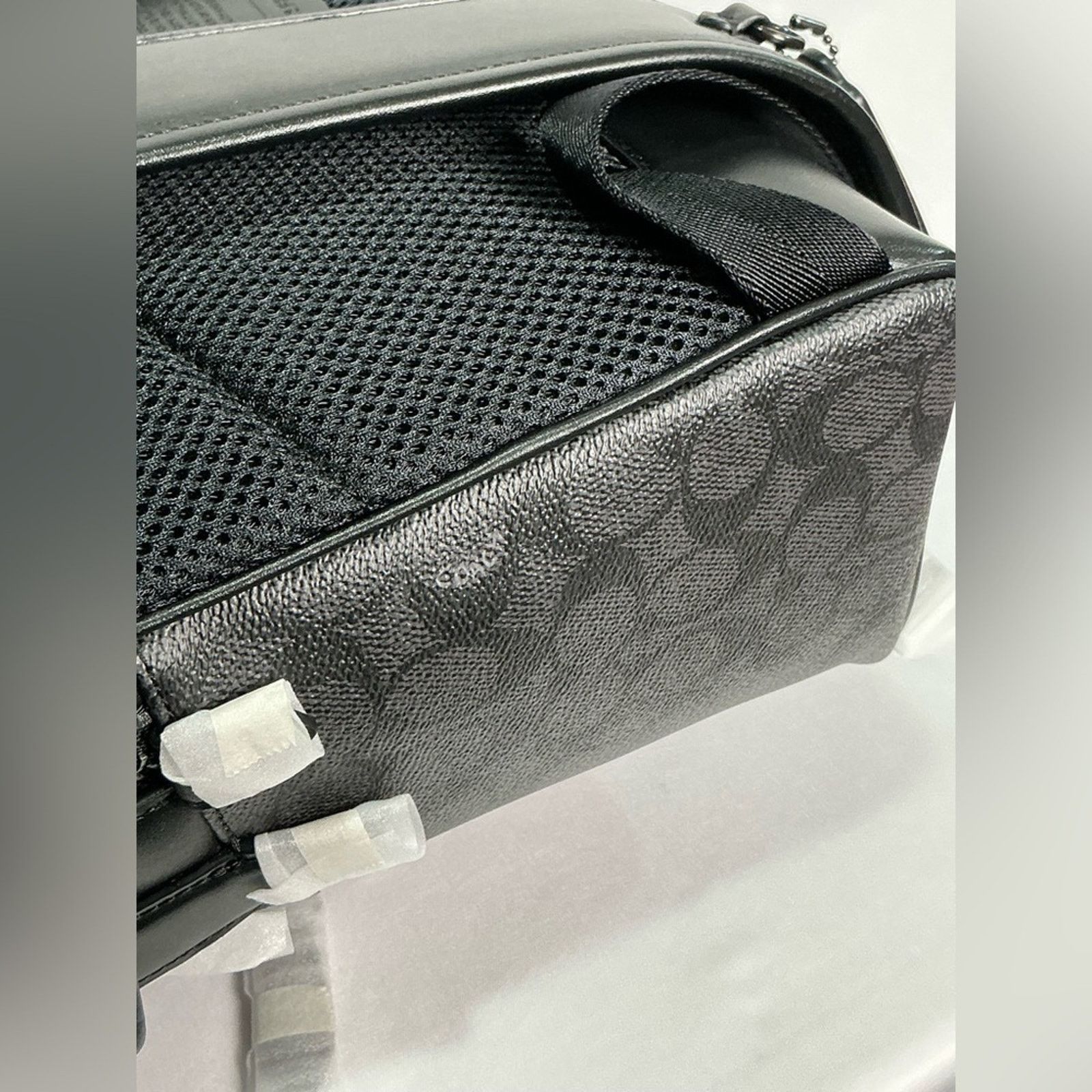 Coach COACH Signature Charter Backpack Signature Canvas Black NEW Size 36 - 8 Thumbnail