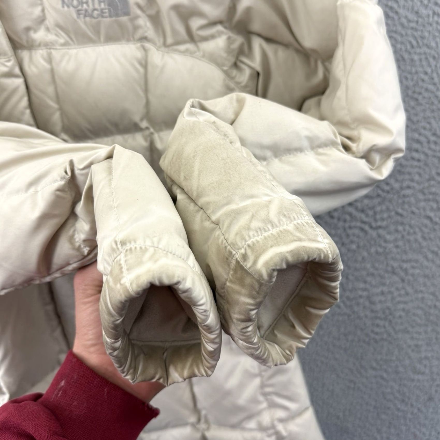 The North Face VINTAGE The North Face Puffer Jacket Womens Small Cream 600 Down Insulated Outerwear Zip Size S / US 4 / IT 40 - 7 Thumbnail