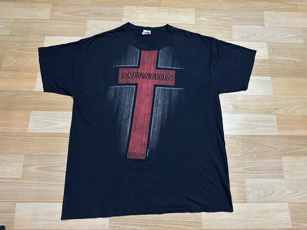 Fruit Of The Loom × Vintage Kerusso Salvation Jesus Christ Shirt Size US XL / EU 56 / 4 - 1 Thumbnail