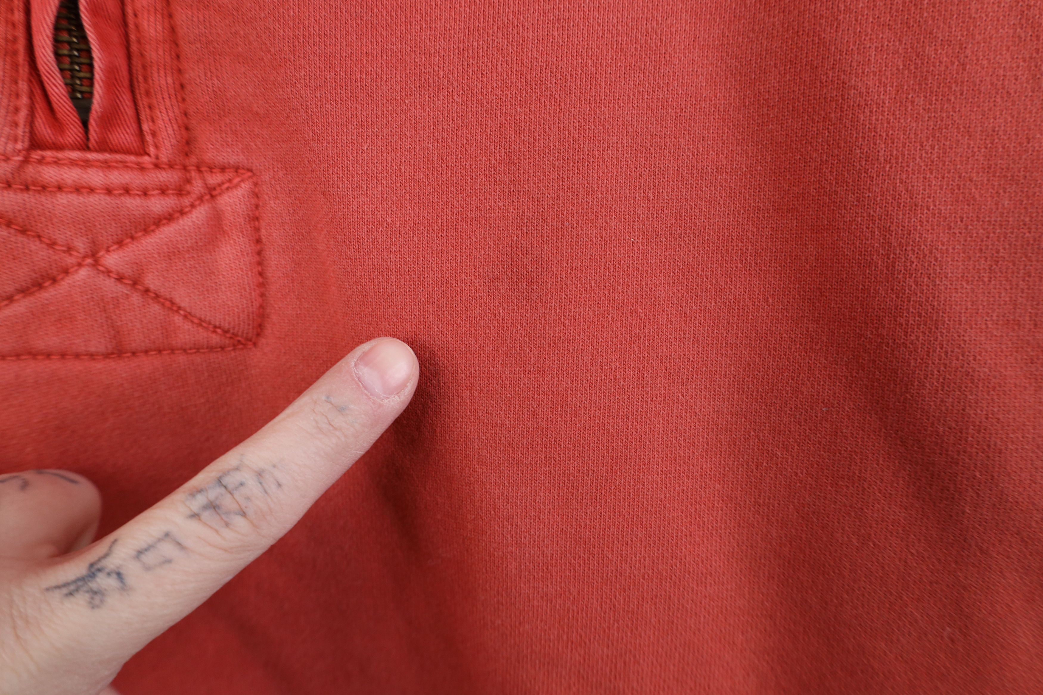 Vintage Vintage 90s Streetwear Pigment Dye 1/4 Half Zip Sweatshirt Size US XL / EU 56 / 4 - 4 Thumbnail