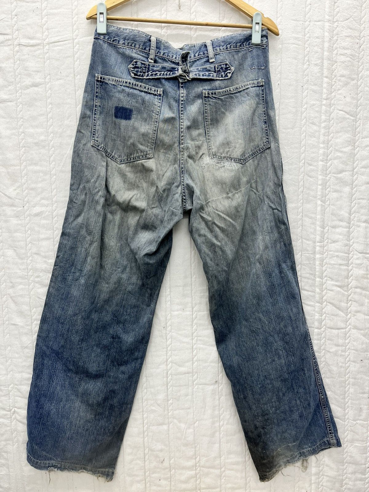Vintage US ARMY DISTRESSED CARPENTER DENIM Size US 31 - 6 Thumbnail