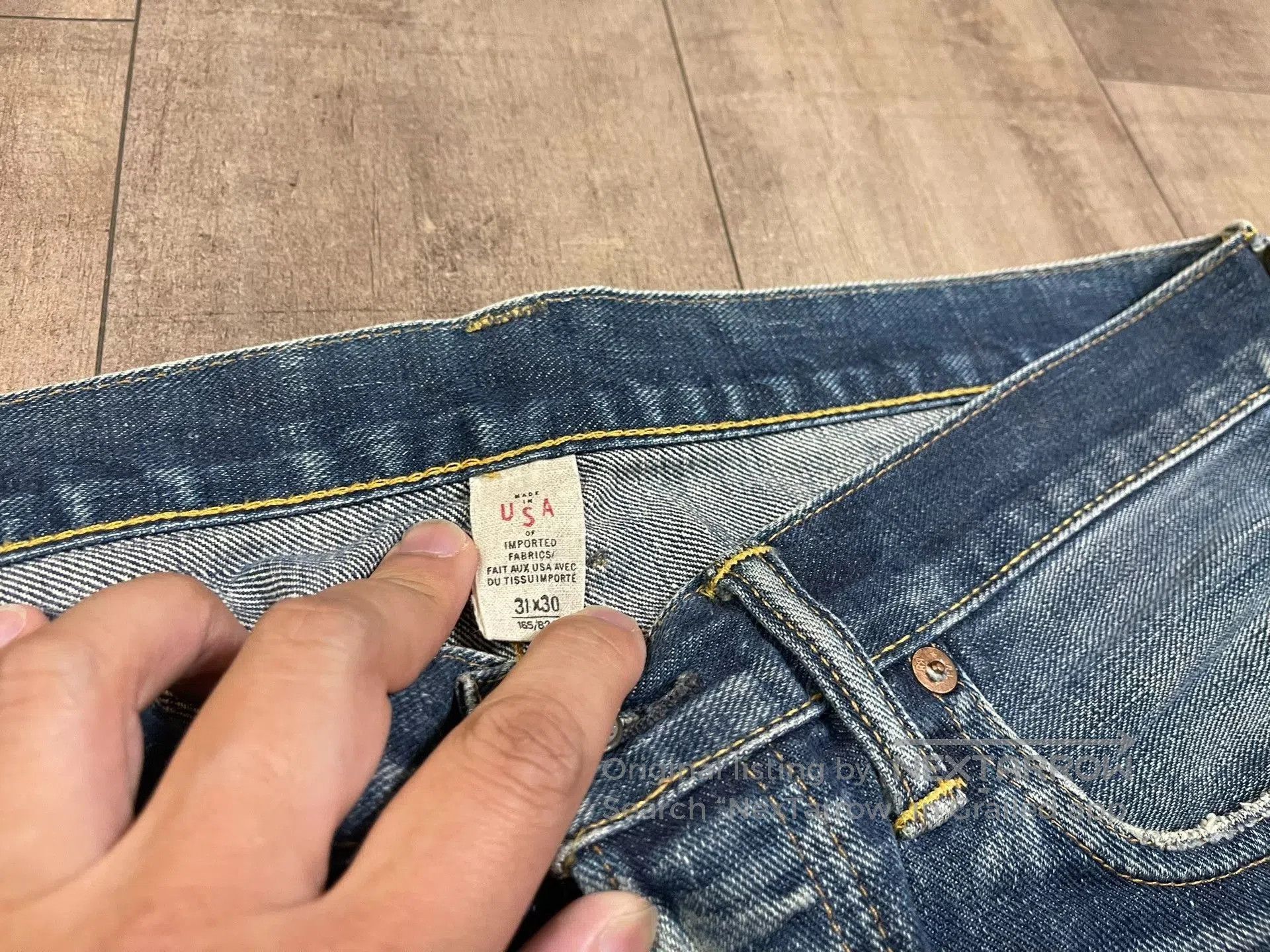 RRL Ralph Lauren RRL Vintage Washed Distressed Denim Jeans. Size US 34 / EU 50 - 5 Thumbnail