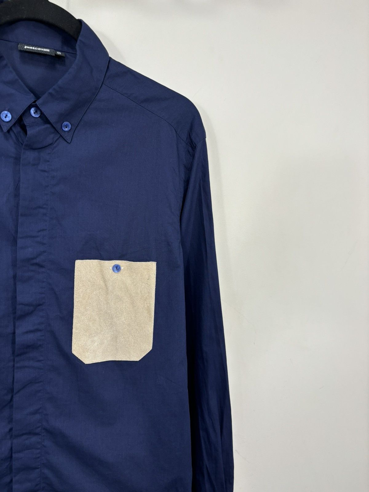 Just Cavalli Just Cavalli Men’s Leather Parts Button Down Dress Shirt Size US M / EU 48-50 / 2 - 3 Thumbnail