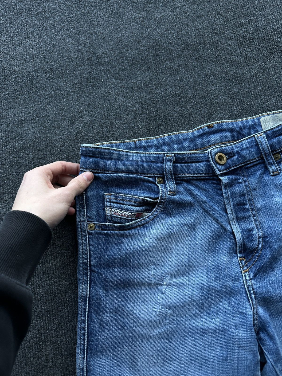 Diesel 🚨 DIESEL AVANT GARDE GOTHIC WOMEN JEANS LOGO IFSIXWASNINE Size 28" / US 6 / IT 42 - 6 Thumbnail