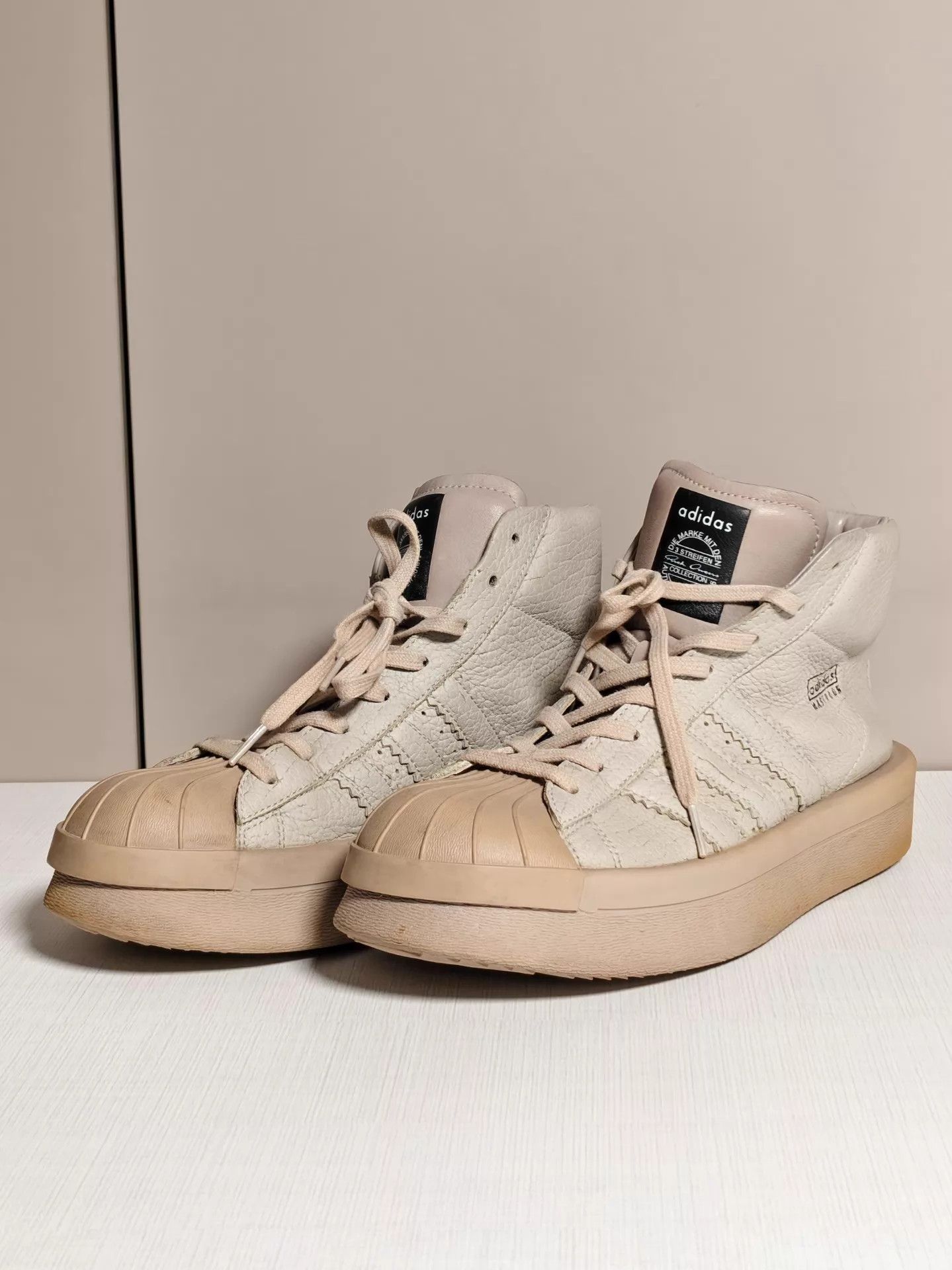 Rick Owens Rick Owens x adidas Superstar Platform Sneaker 43 Size US 9.5 / EU 42-43 - 1 Thumbnail