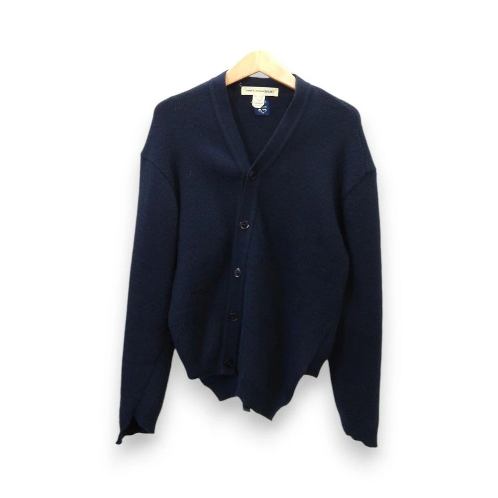 Comme des Garcons SHIRT Shirt Scotland Cardigan Button Up V-neck Plain Acrylic Navy Size US S / EU 44-46 / 1 - 1 Thumbnail