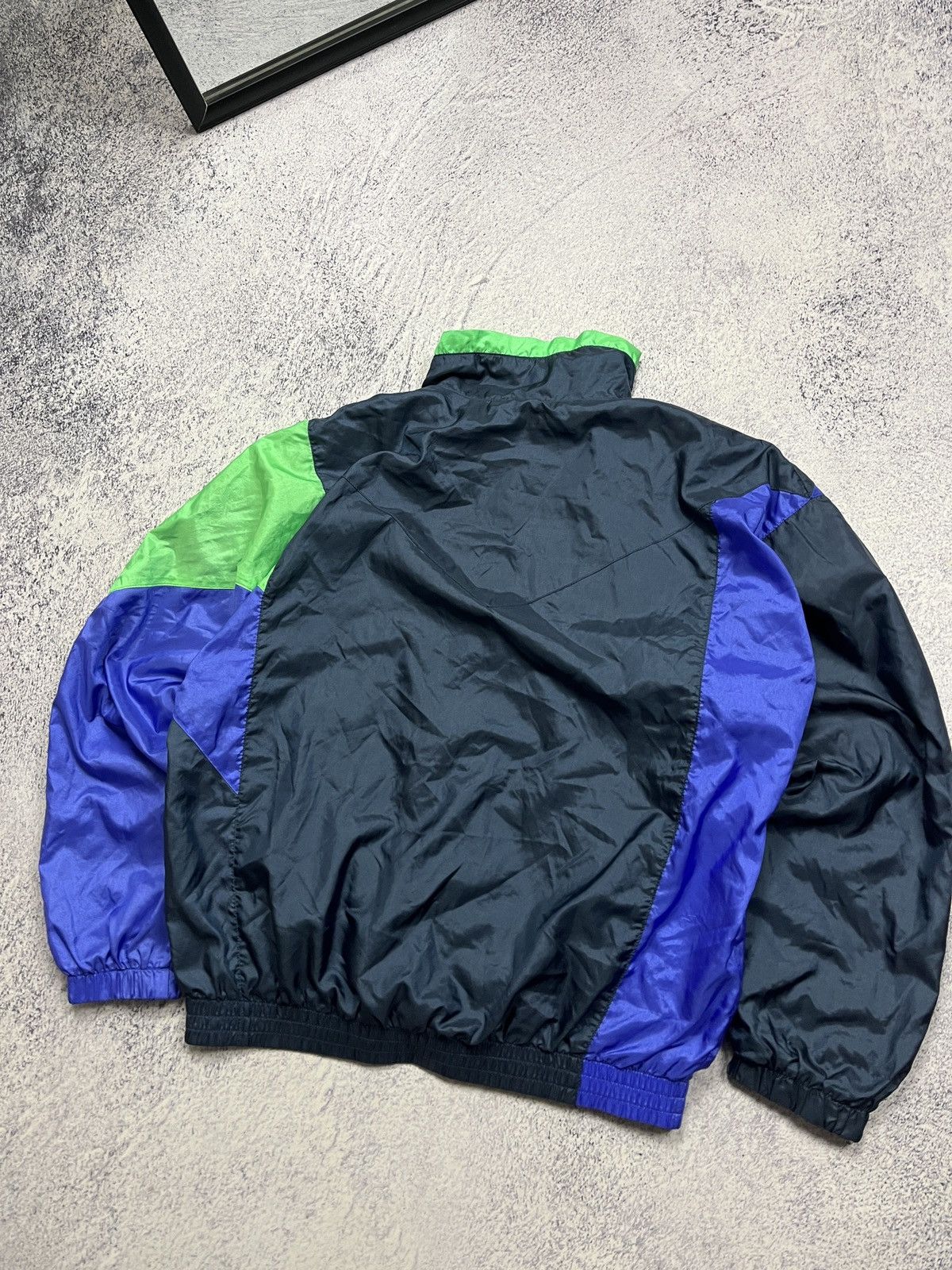 Nike × Vintage Nike Swoosh Y2k 90s Oversized Nylon Retro Track Jacket Size US M / EU 48-50 / 2 - 12 Thumbnail
