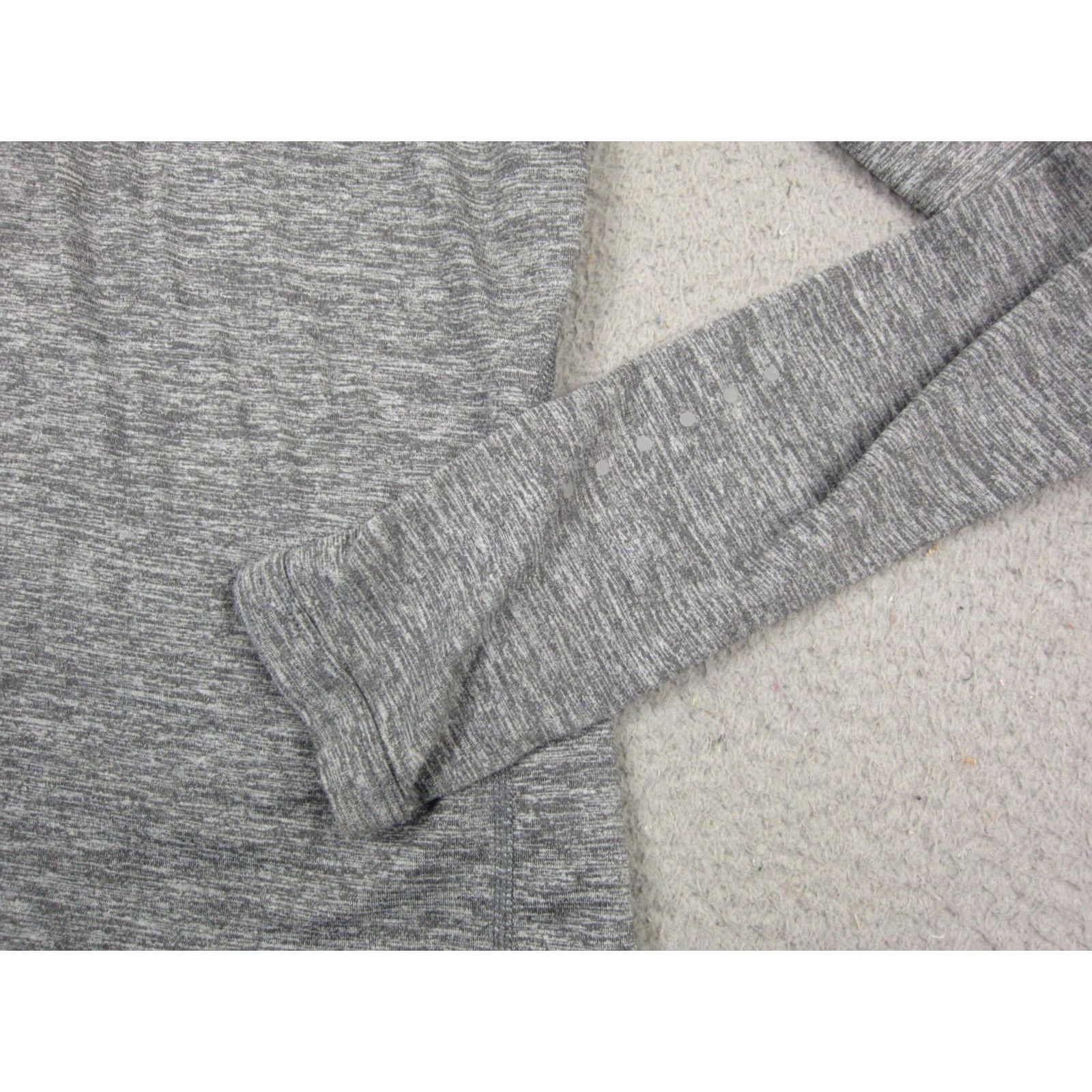 Nike Nike Shirt Womens S Gray Dri-Fit 1/4 Zip Running Athletic Melange 90s Sports Casual Womens Size S / US 4 / IT 40 - 3 Thumbnail