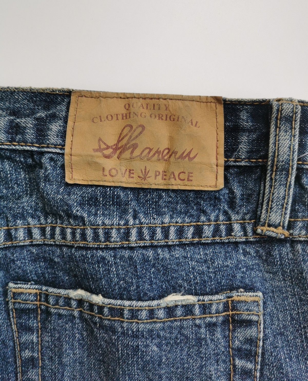 Japanese Brand Bootcut AW04 Love Peace Believe Co Japan Jeans Size 28" / US 6 / IT 42 - 7 Thumbnail