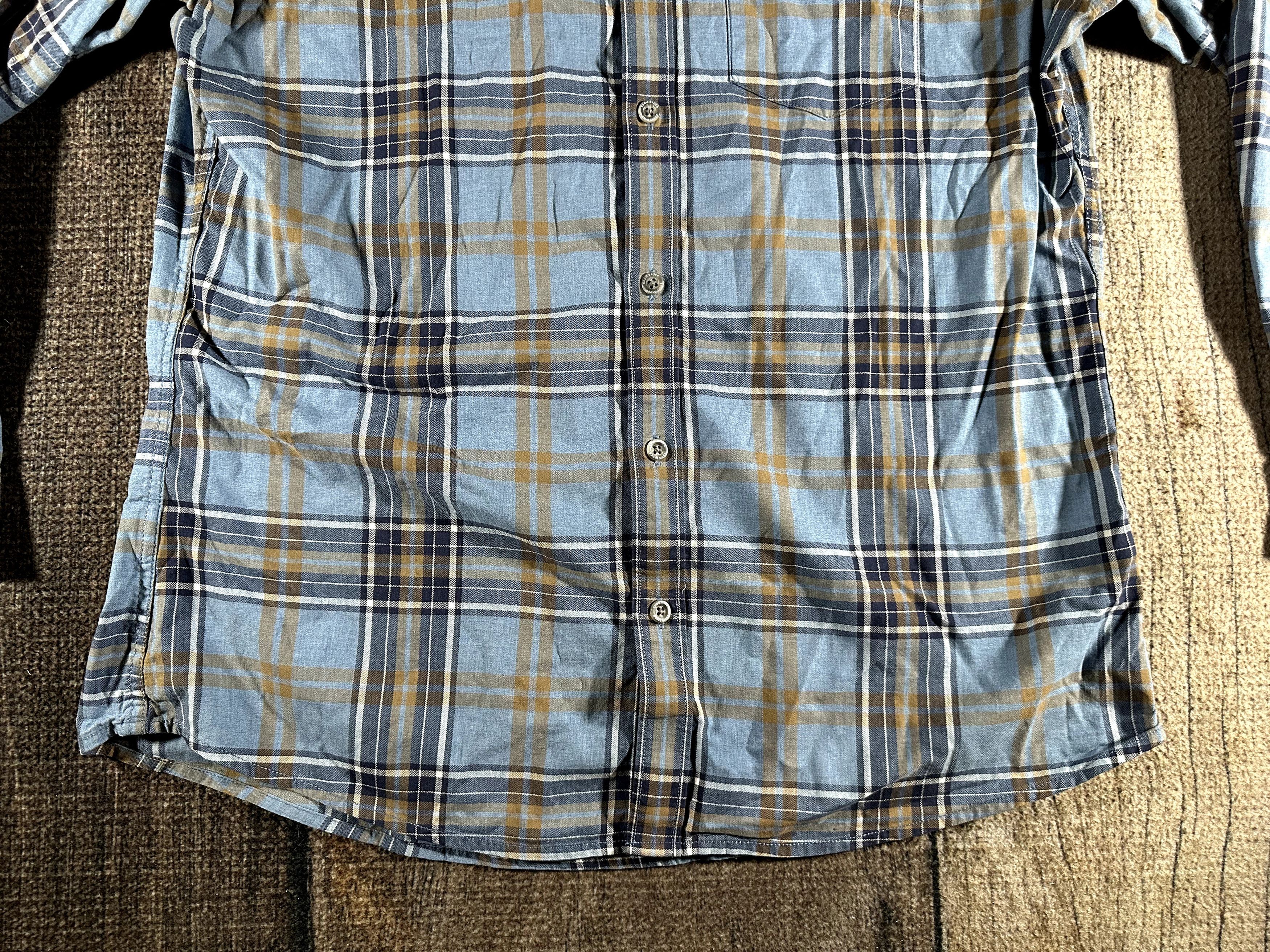 Eddie Bauer Eddie Bauer Mens Blue Plaid Flannel Button Up Pocket Shirt Size US L / EU 52-54 / 3 - 3 Thumbnail