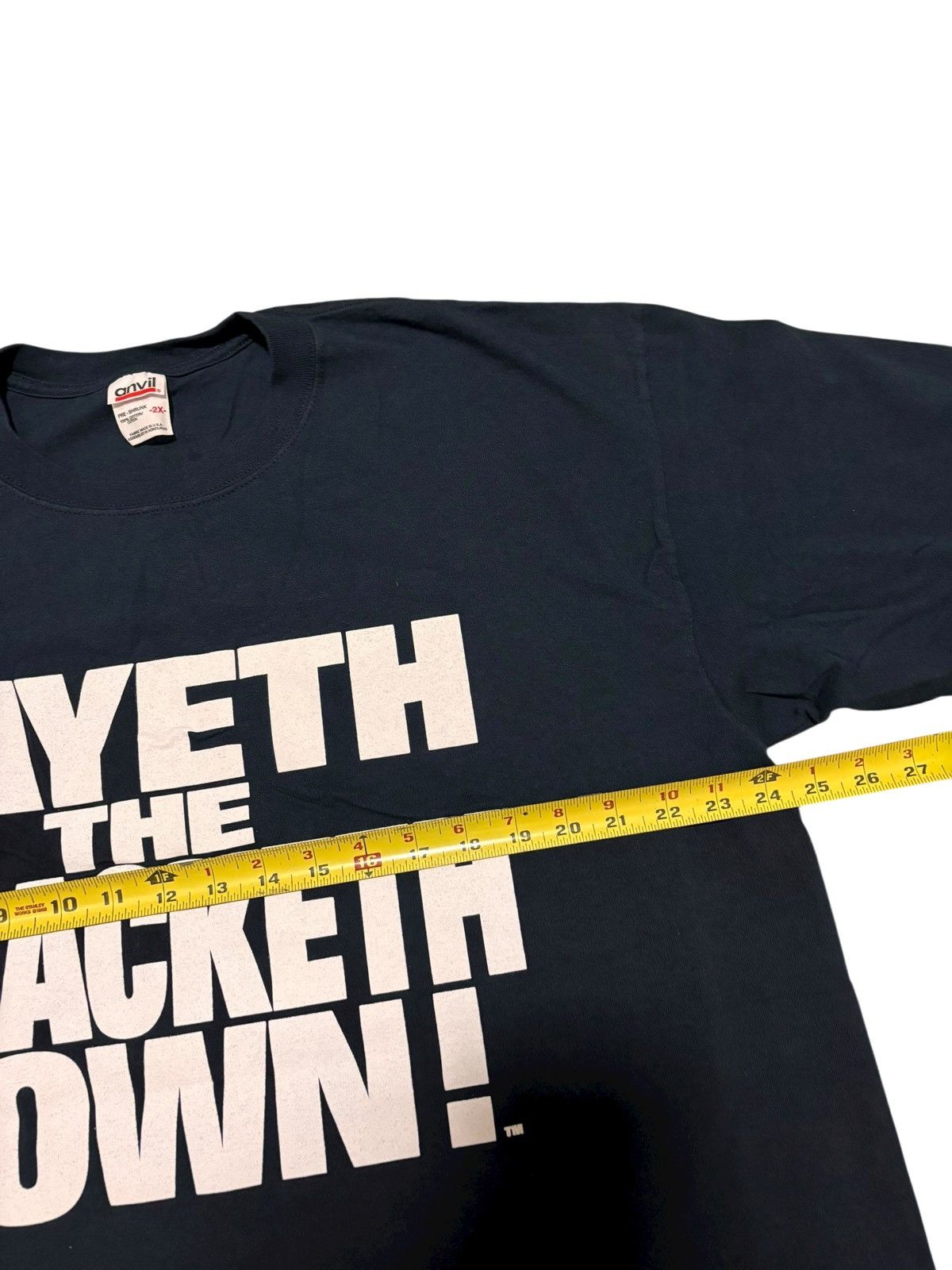 WWF vintage 2000 WWF The Rock Layeth The Smacketh Down Brama Bul Size US XXL / EU 58 / 5 - 7 Thumbnail