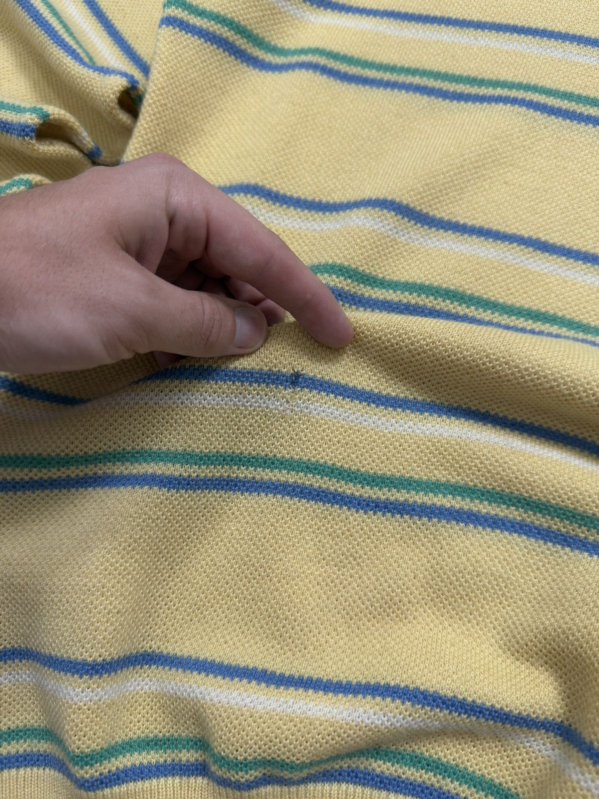 Lacoste VINTAGE CHEMISE LACOSTE STRIPED CREWNECK SWEATER Size US L / EU 52-54 / 3 - 6 Thumbnail