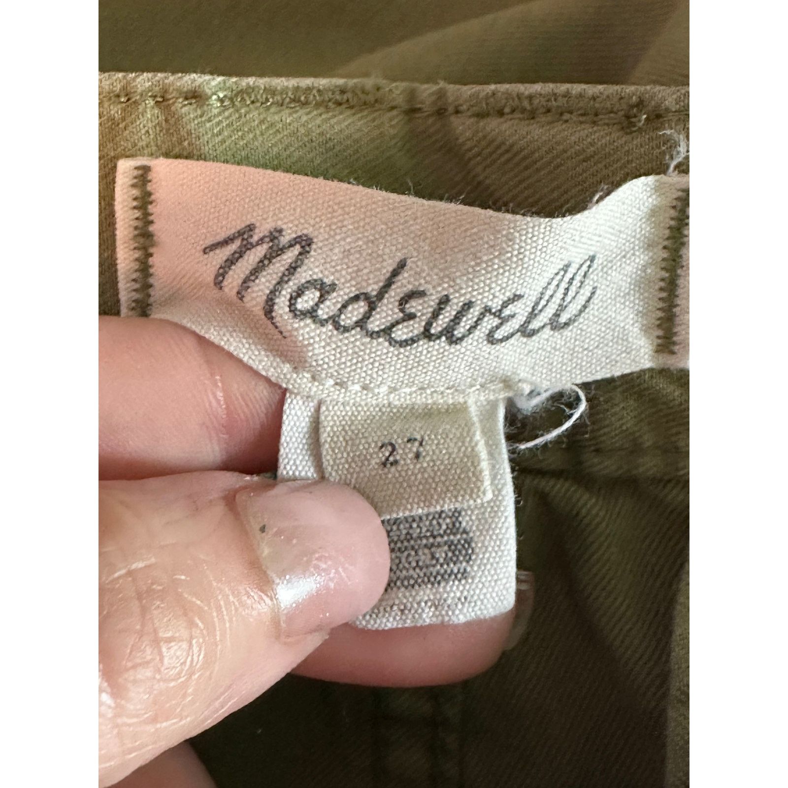 Madewell Madewell green low slung cargo pants size 27 Size 31" - 3 Thumbnail