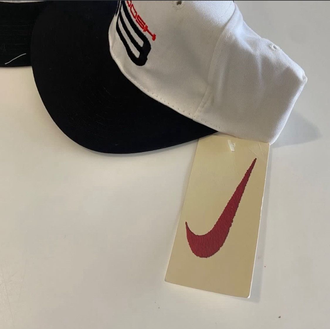 Nike Dead Stock Vintage 90s NIKE swoosh Hat Size ONE SIZE - 3 Thumbnail