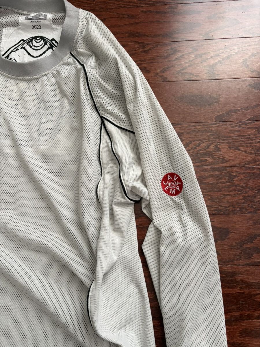 Cav Empt Cav Empt Mesh Raglan Colour Long Sleeve T-Shirt Grey Size US XL / EU 56 / 4 - 2 Thumbnail