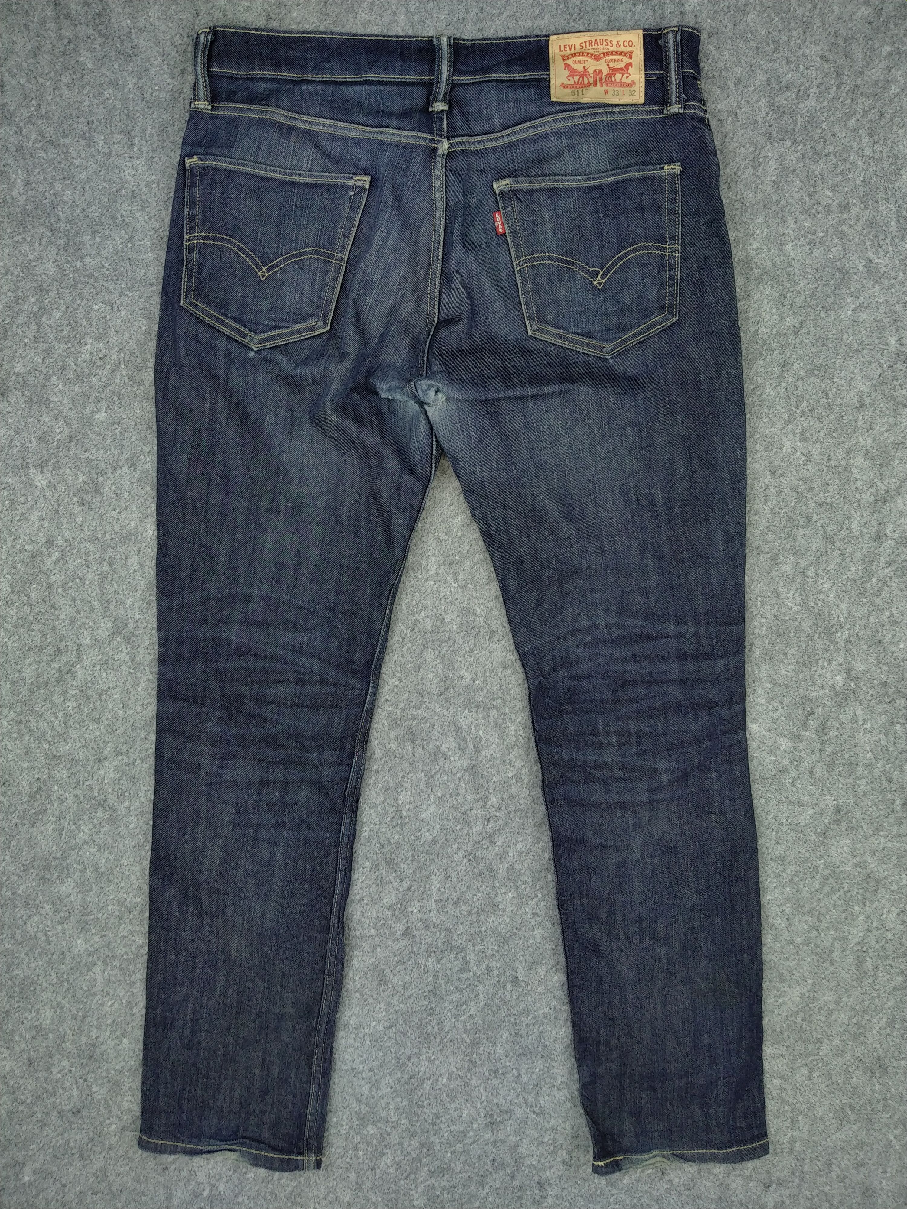 Levi's Dark Blue Levi's 511 35 x 31 Denim -JN319 Size US 35 - 2 Thumbnail