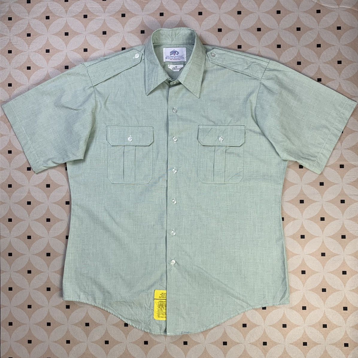 Vintage DSCP Garrison Collection Military Shirt Mens Green
