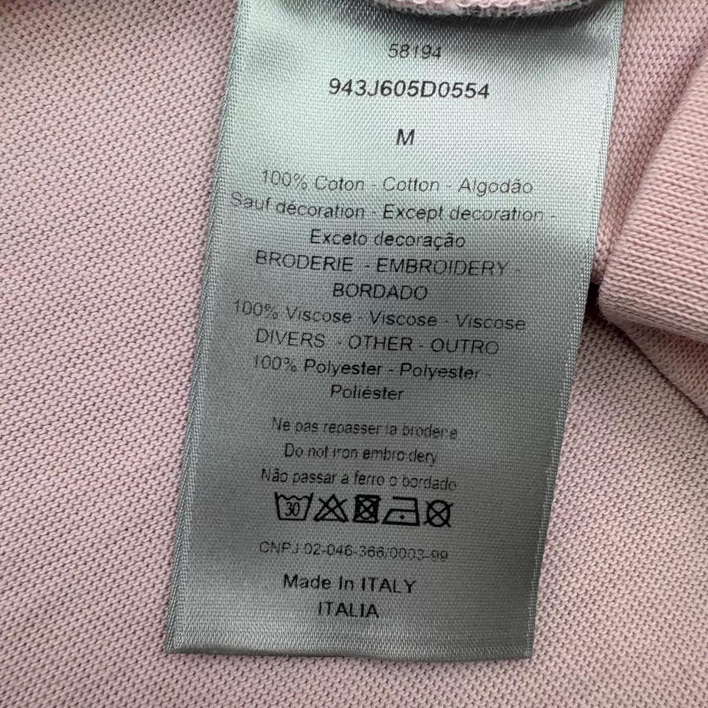 Dior Dior new pink floral embroidery short-sleeve M Size M / US 6-8 / IT 42-44 - 6 Thumbnail