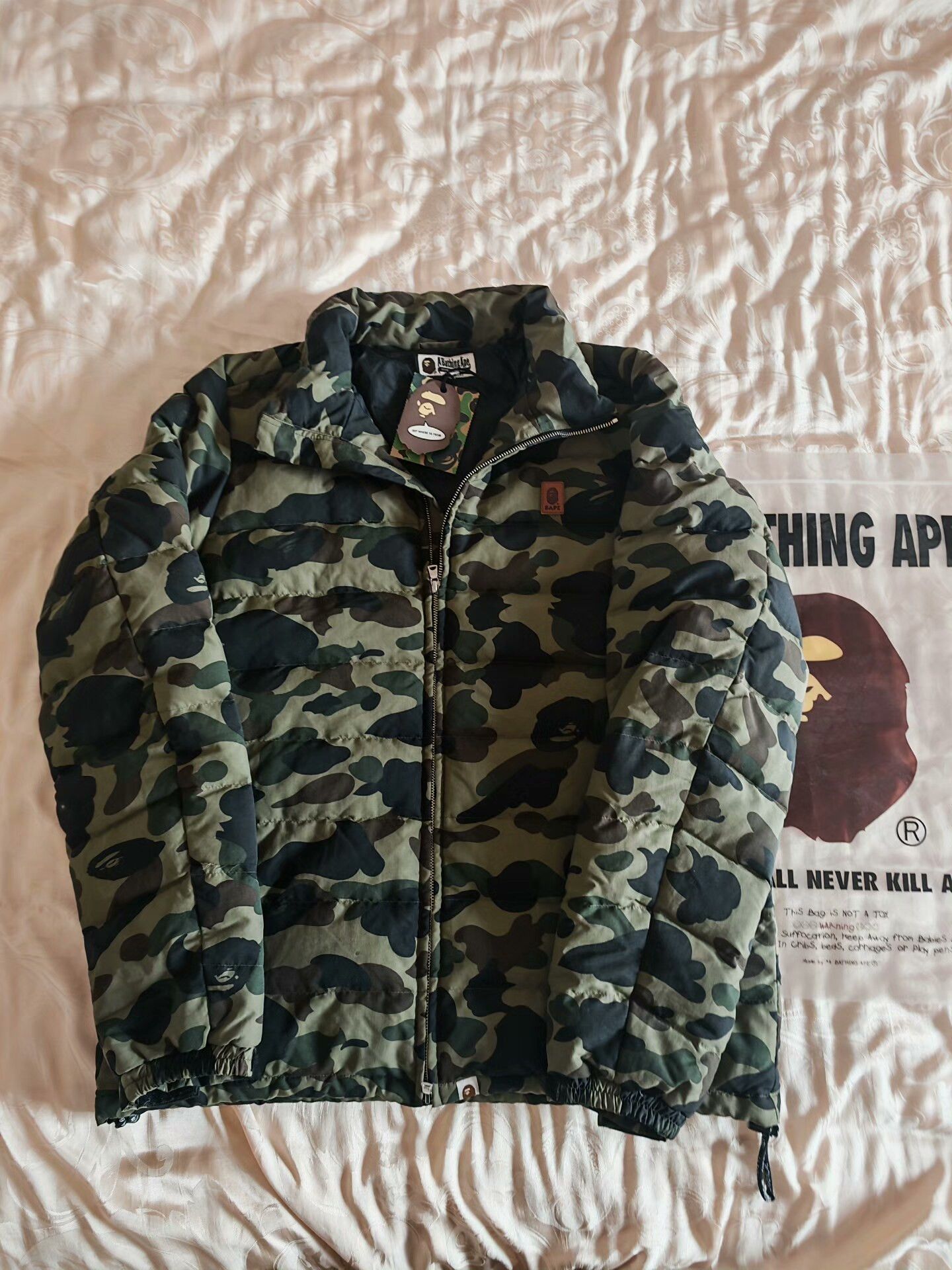 Bape Bape Green Heavy Coat L Men Size US L / EU 52-54 / 3 - 1 Thumbnail