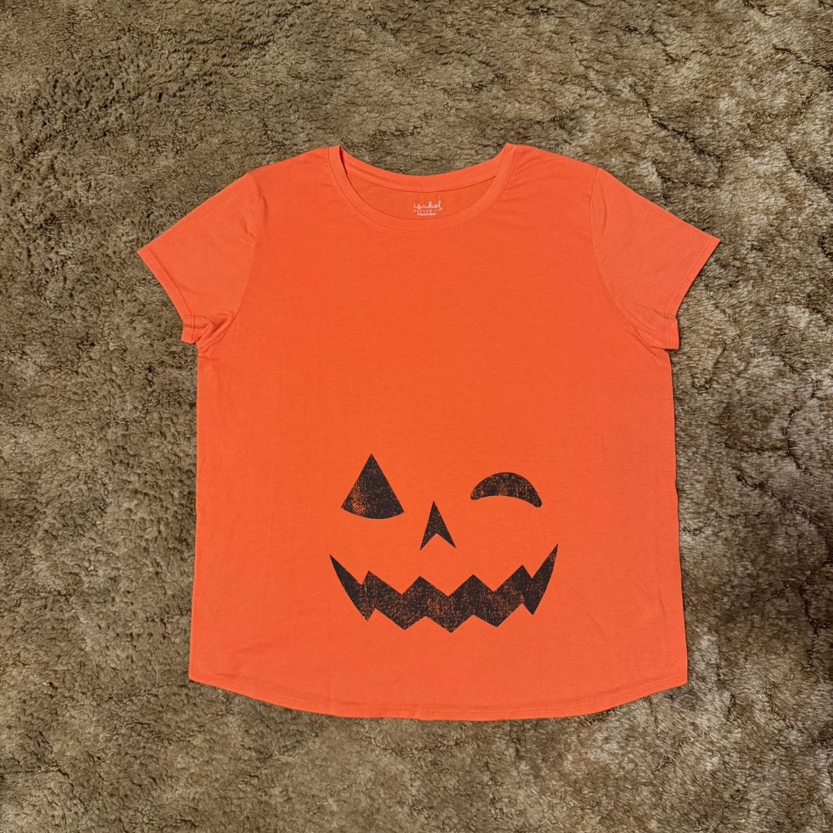 Vintage Vintage Halloween Pumpkin Maternity T-Shirt Orange XLarge Size XL / US 12-14 / IT 48-50 - 1 Thumbnail