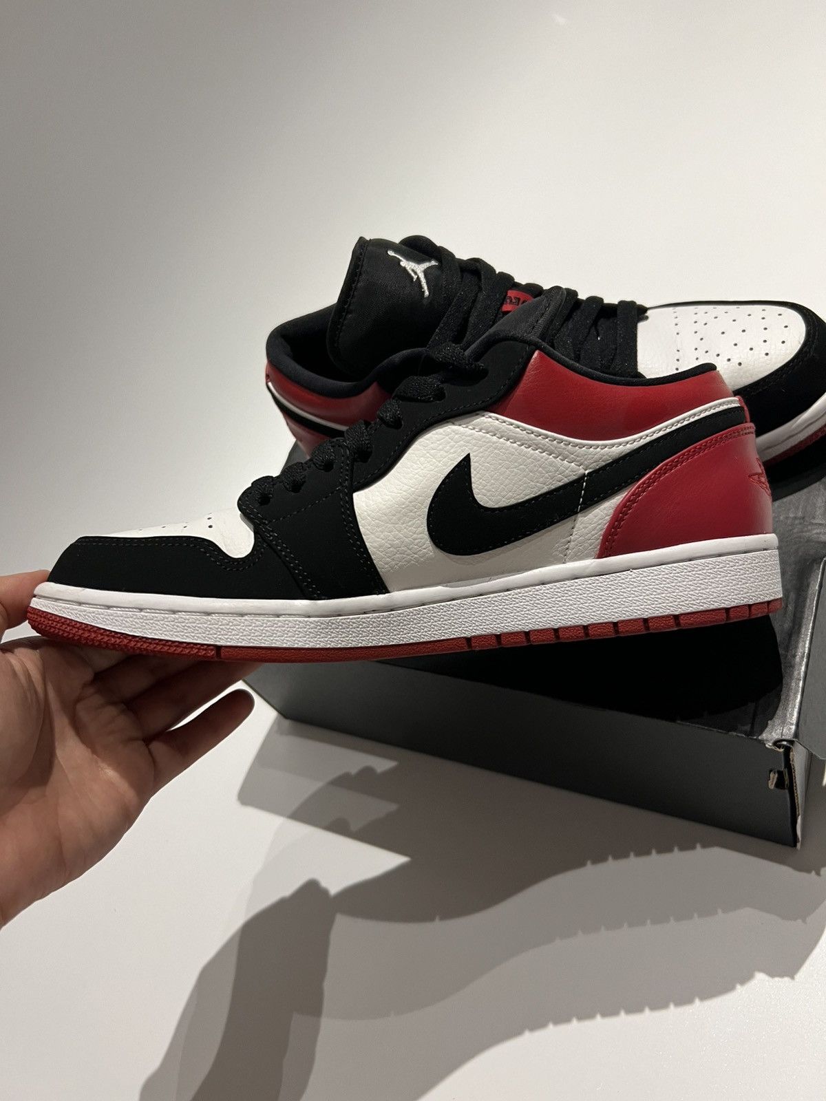 Nike Air Jordan 1 Low “Gym Red” Black Toe Low Sneakers Size US 8 / EU 41 - 9 Thumbnail