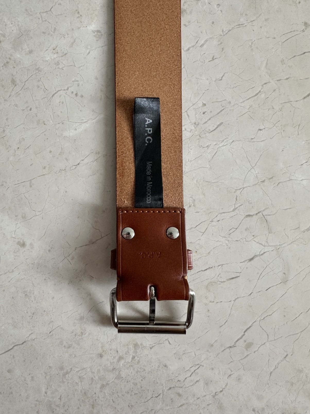 A.P.C. Leather Belt Size 30 - 7 Thumbnail