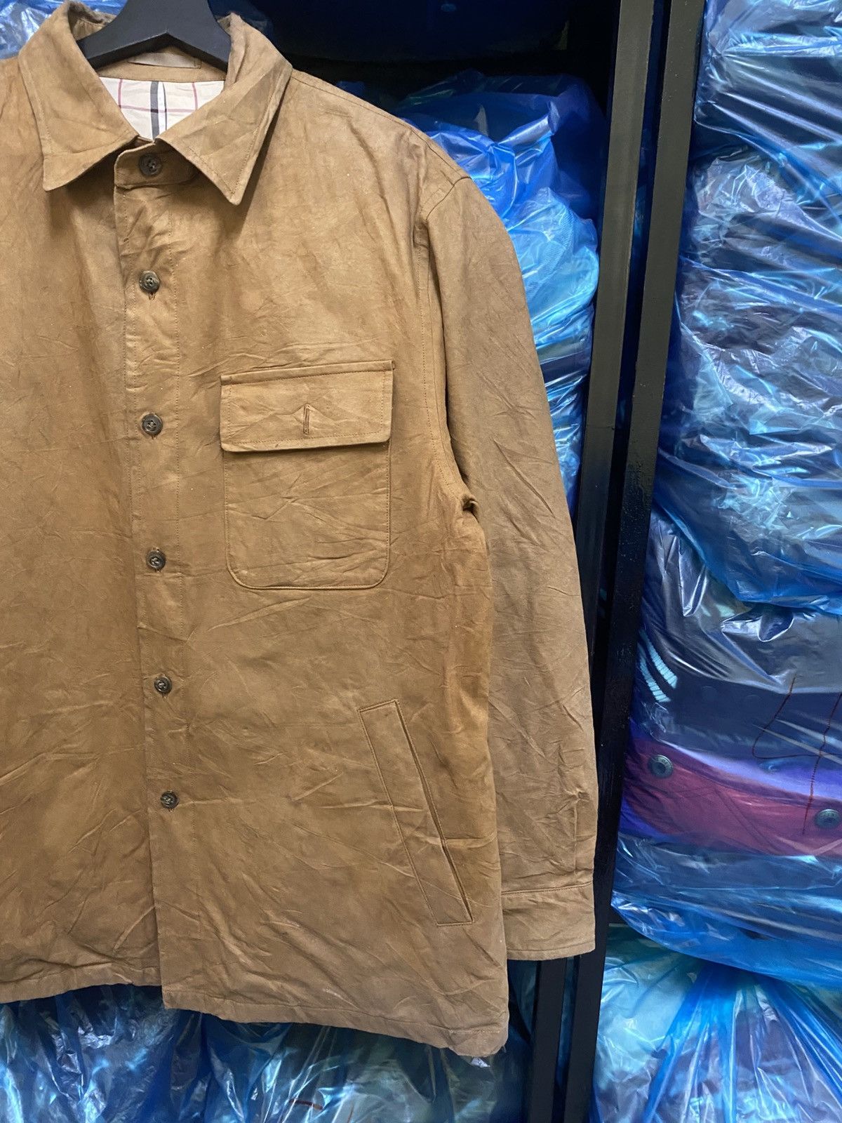 Burberry Vintage Burberry London Brown Faux Suede Car Coat Nova Check Size US M / EU 48-50 / 2 - 4 Thumbnail