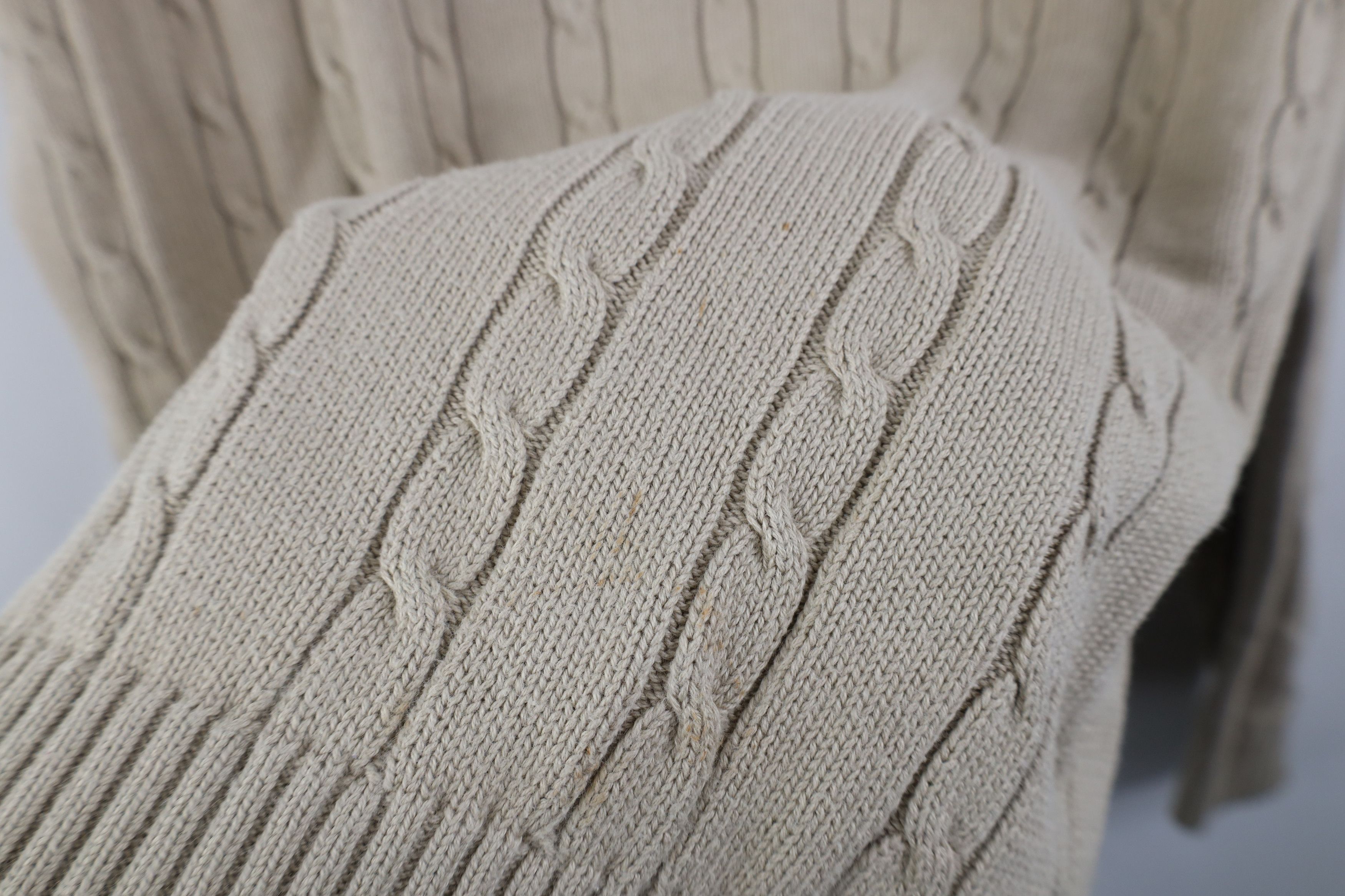Tommy Hilfiger Vintage 90s Tommy Hilfiger Cable Knit Crewneck Sweater Size US XL / EU 56 / 4 - 5 Thumbnail