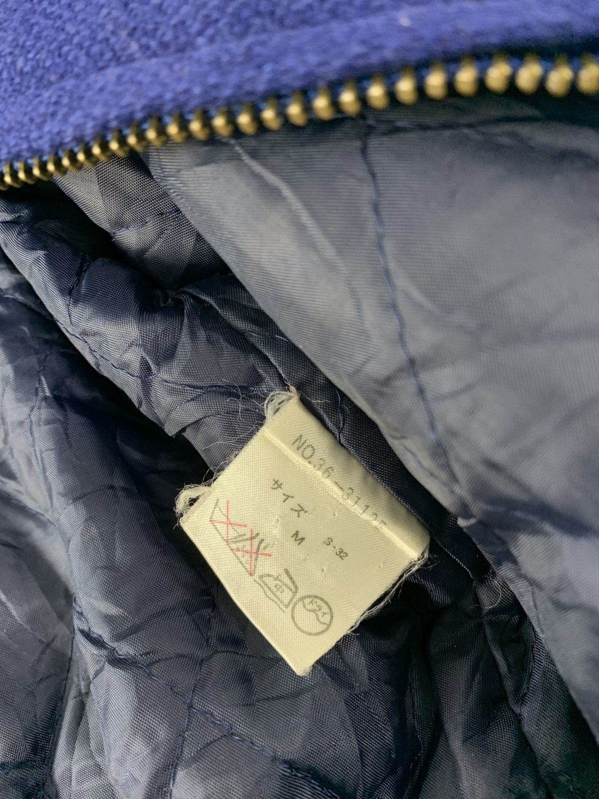 Other Scoop Inc Navy Patch Wool Sleeve Padded Inner Snap Button Size US L / EU 52-54 / 3 - 8 Thumbnail
