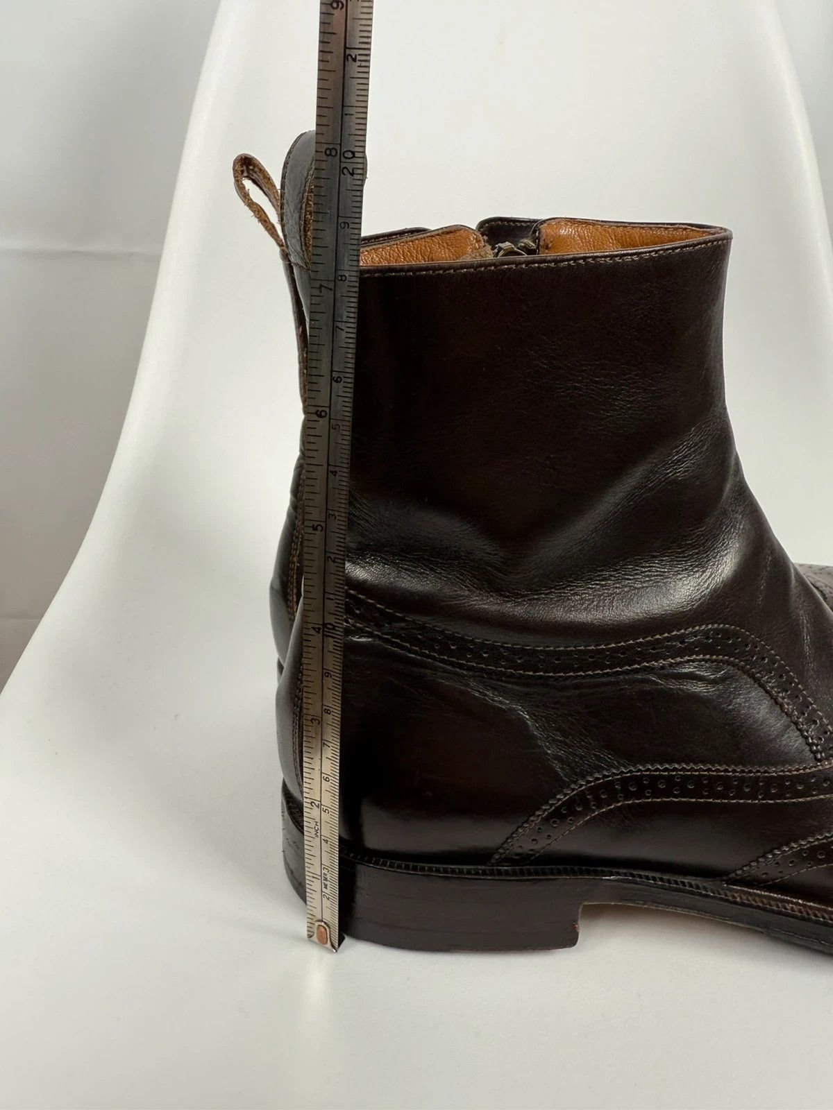 Dolce & Gabbana Dolce & Gabbana Chelsea Boots Ankle Zip Brogue sie 40.5 Size US 7.5 / EU 40-41 - 8 Thumbnail