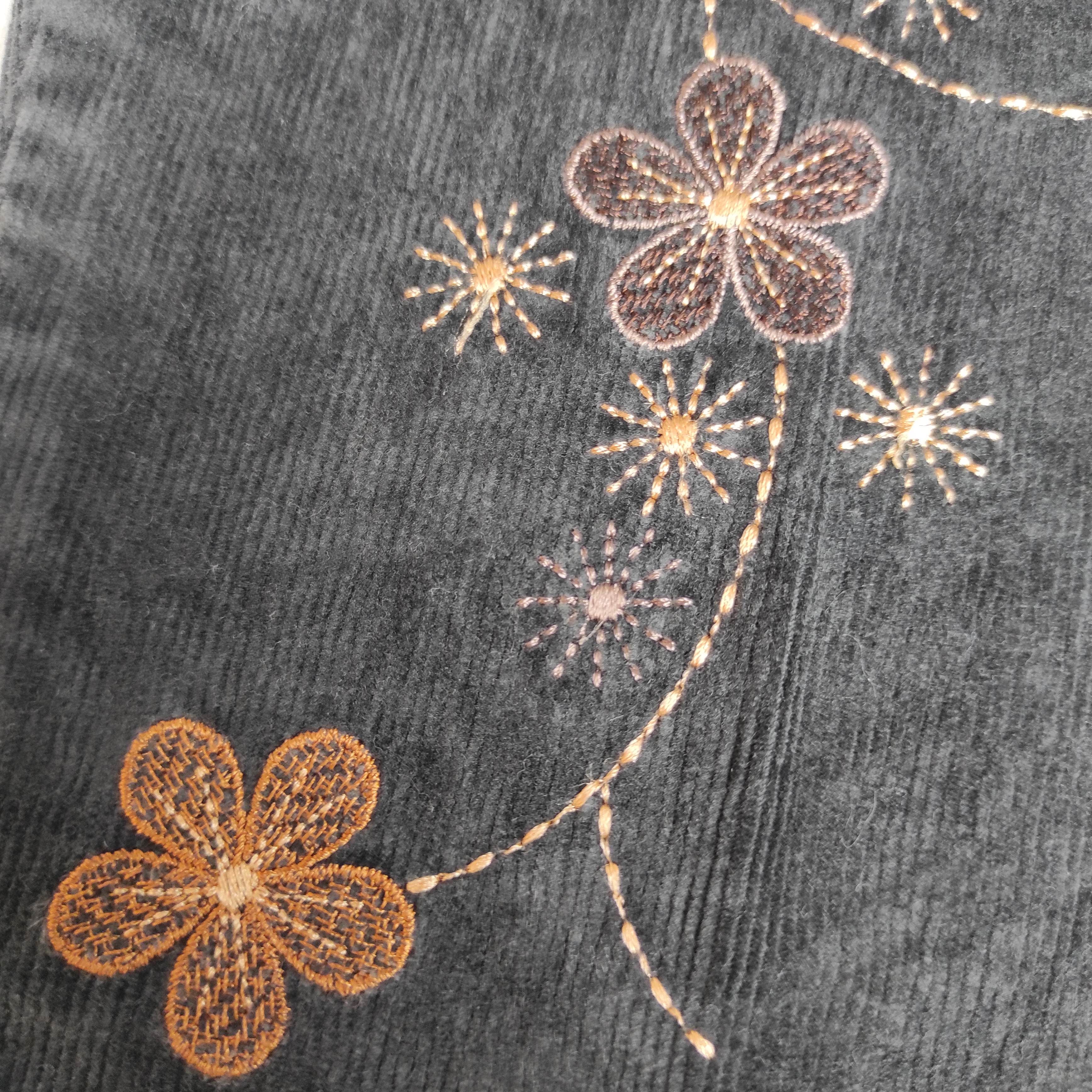 Hysteric Glamour Flare AURAJI Bootcut Corduroy Embroidered Pants Size US 30 / EU 46 - 6 Thumbnail