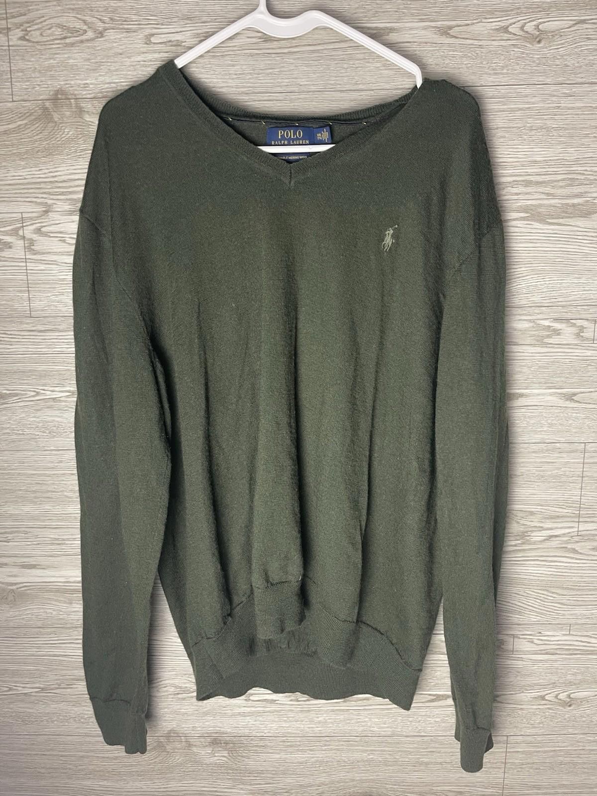 Polo Ralph Lauren Polo Ralph Lauren Sweater Mens XXL Merino Wool Green #2 Size US XXL / EU 58 / 5 - 1 Thumbnail