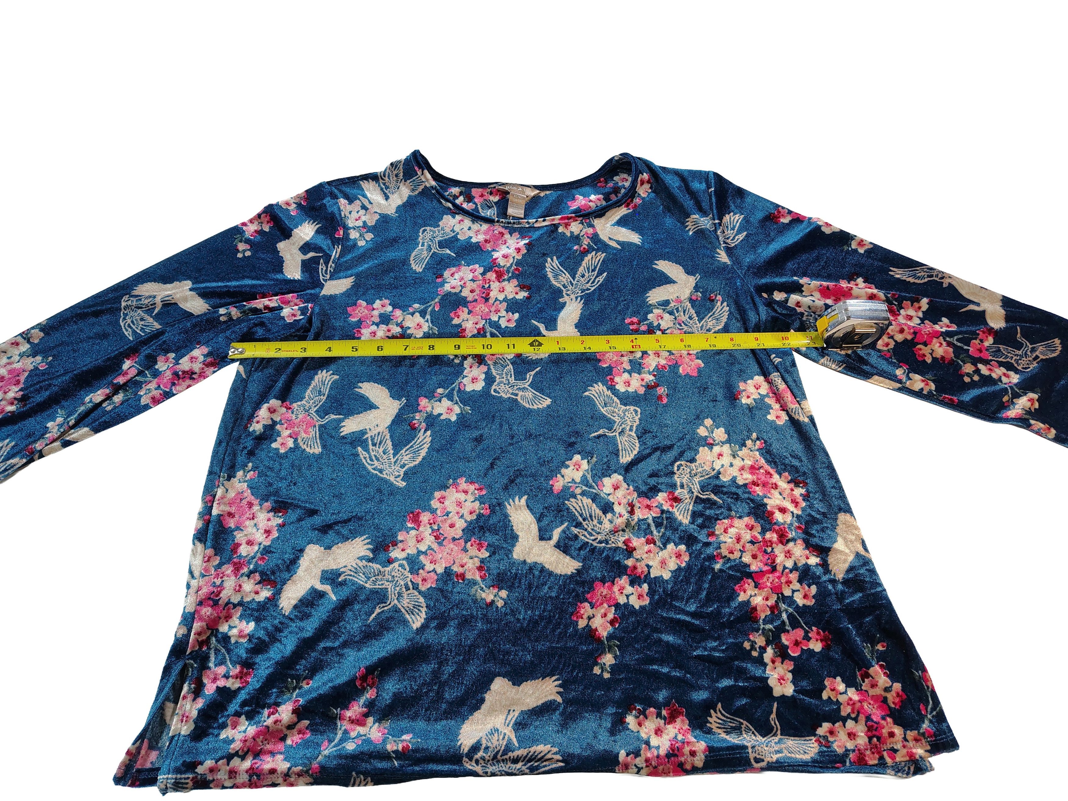 Other Women's XL Crane & Cherry Blossoms White Stag Soft Shirt Size XL / US 12-14 / IT 48-50 - 1 Thumbnail