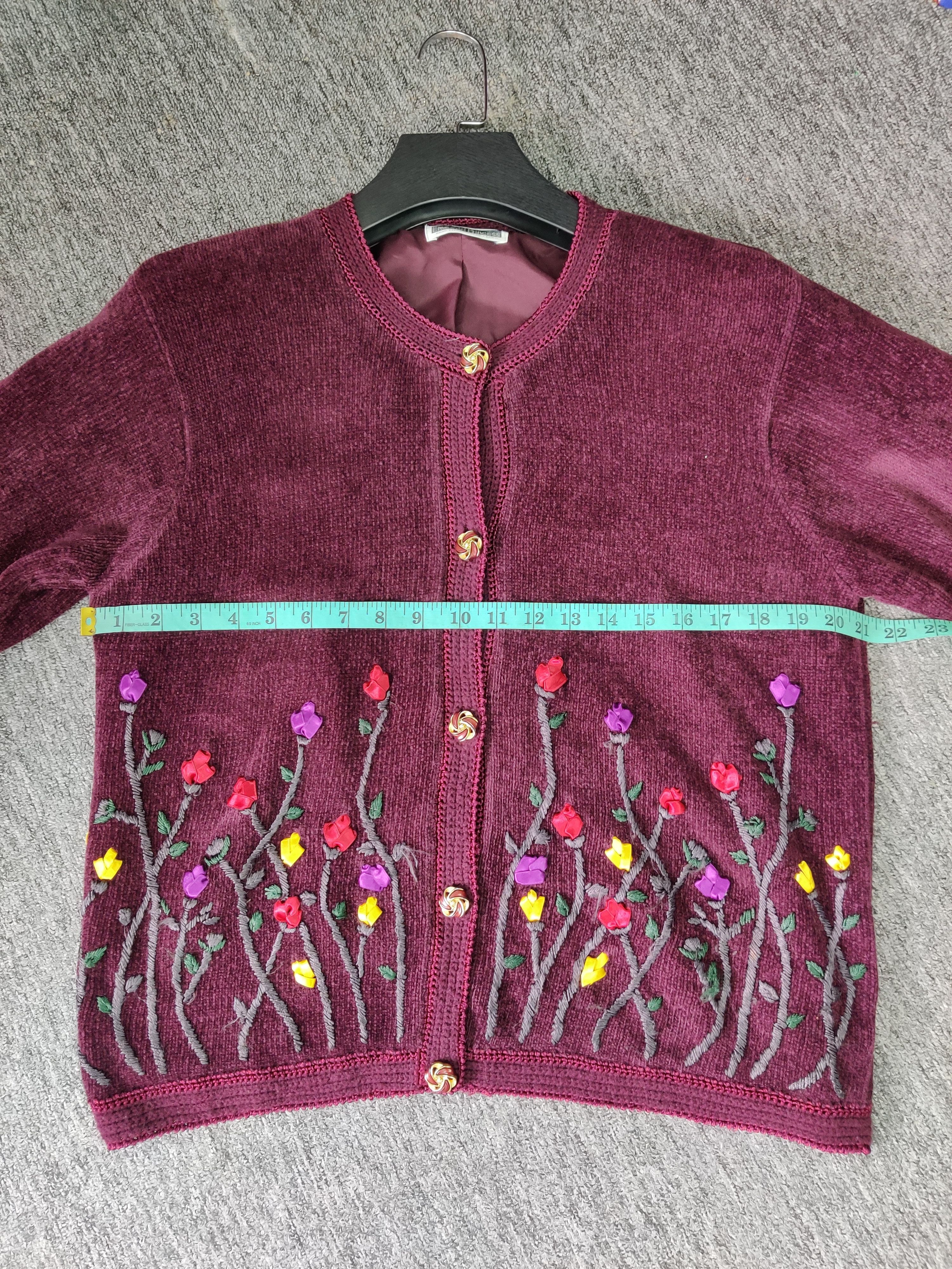 Japanese Brand Vintage Emrald Princess Embroidery Floral Cardigan Size US M / EU 48-50 / 2 - 12 Thumbnail
