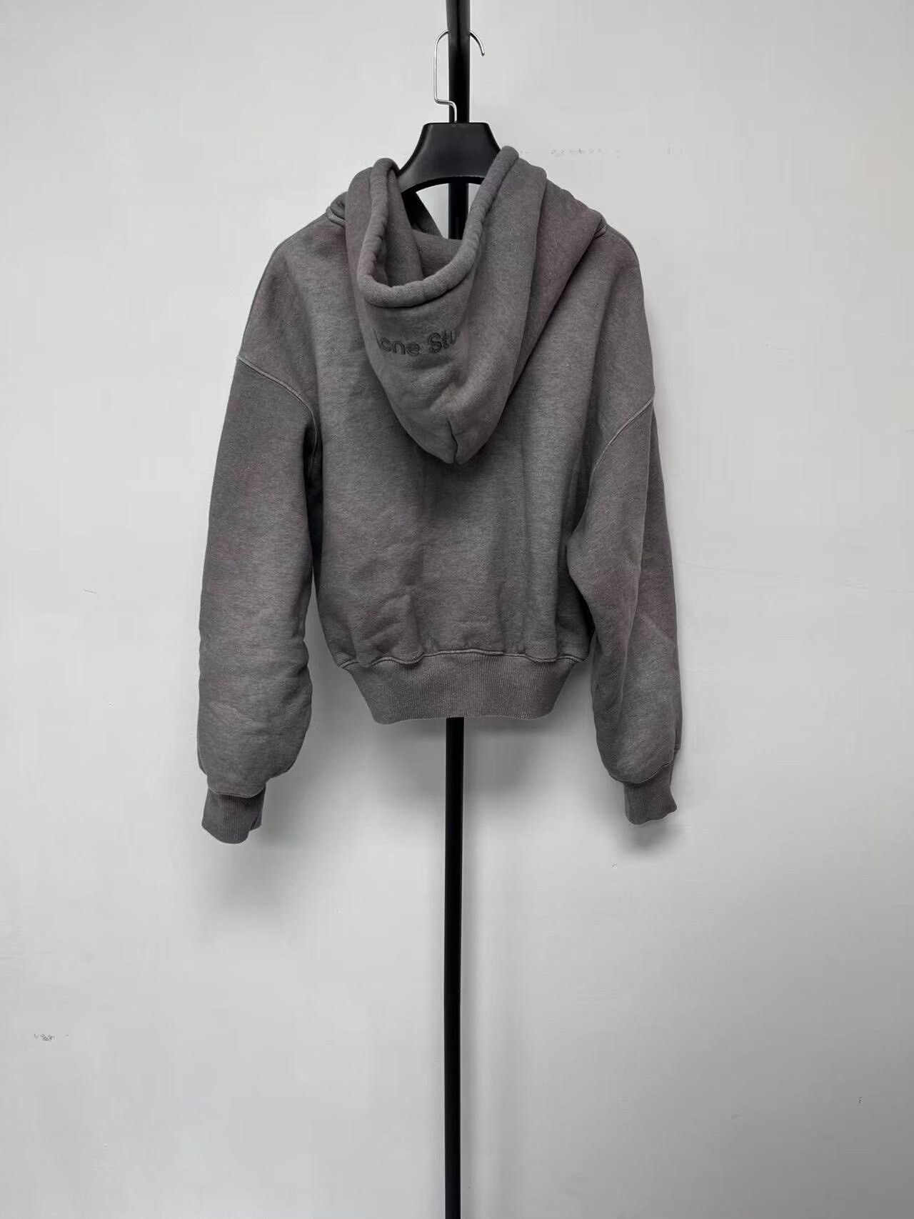 Acne Studios gray zip-up hooded sweatshirt unisex Size US XXS / EU 40 - 1 Thumbnail