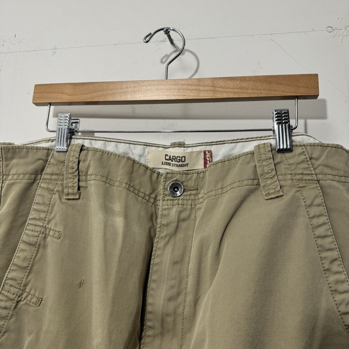 Levi's Vintage Y2K Levi's Wide Leg Baggy Cargo Pants Size US 36 / EU 52 - 4 Thumbnail