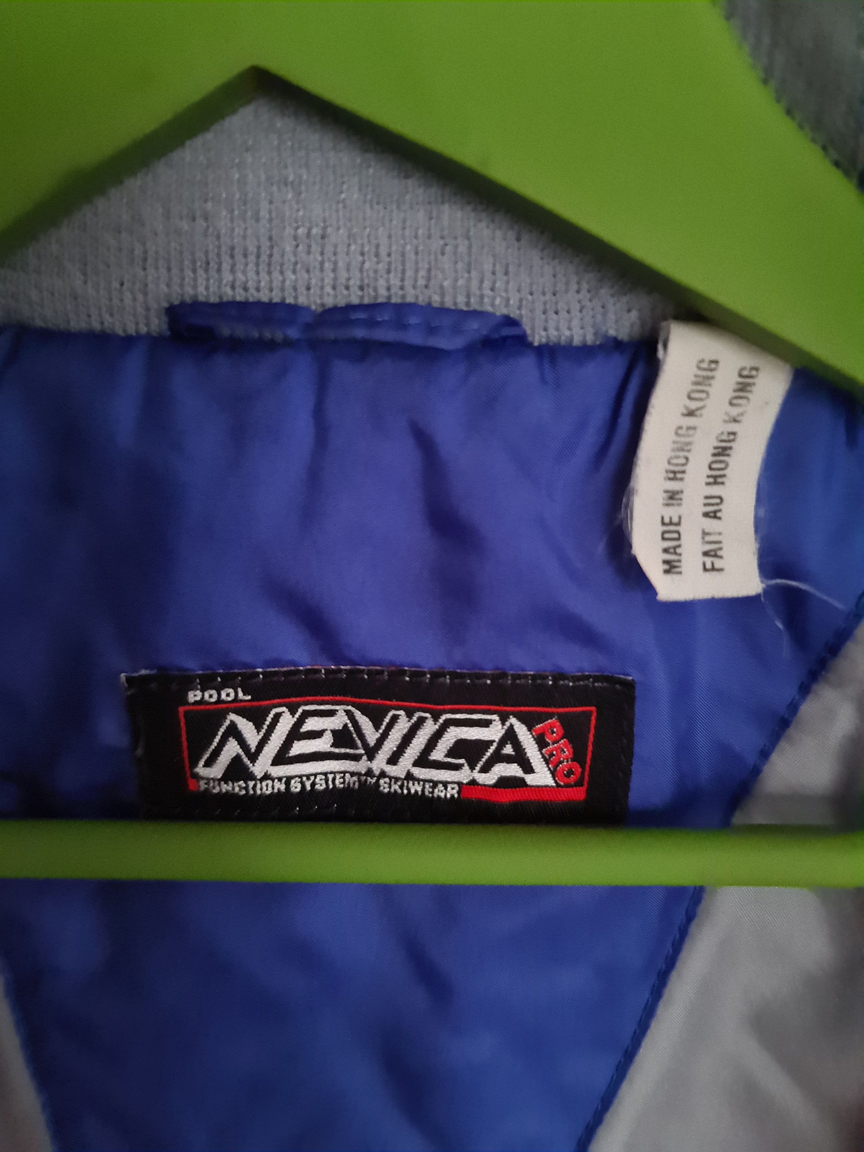 Nevica Vintage 80's Nevica Ski Blue Hooded Zip Jacket Size US M / EU 48-50 / 2 - 9 Thumbnail