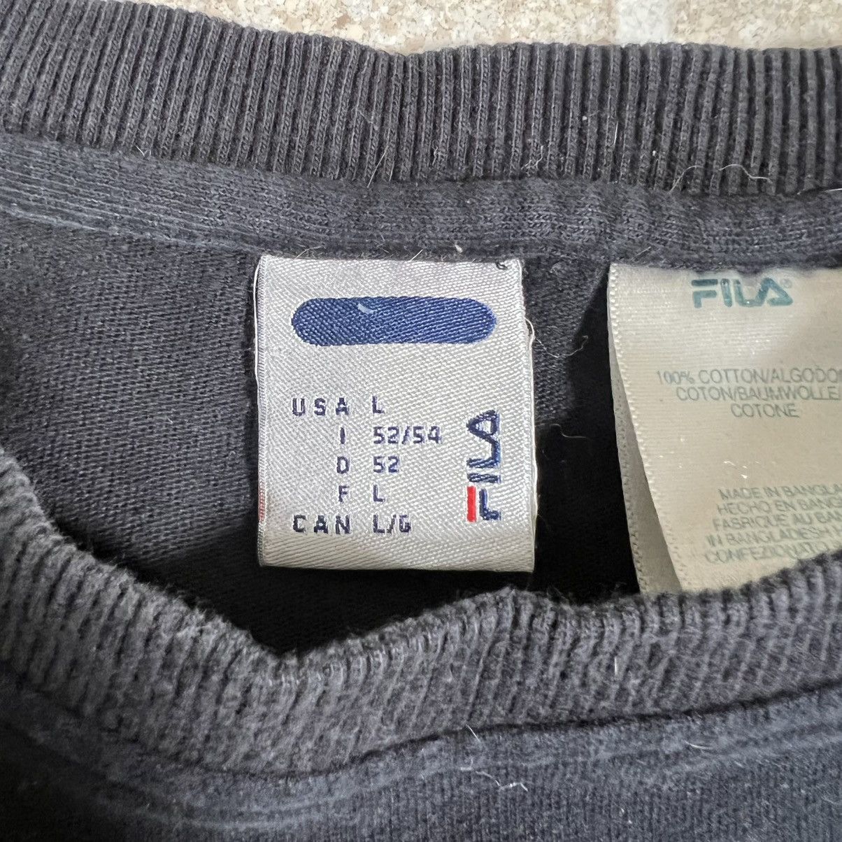 Fila FILA Vintage 90's Y2K Men's Large Long Sleeve Sweatshirt Size US L / EU 52-54 / 3 - 4 Thumbnail