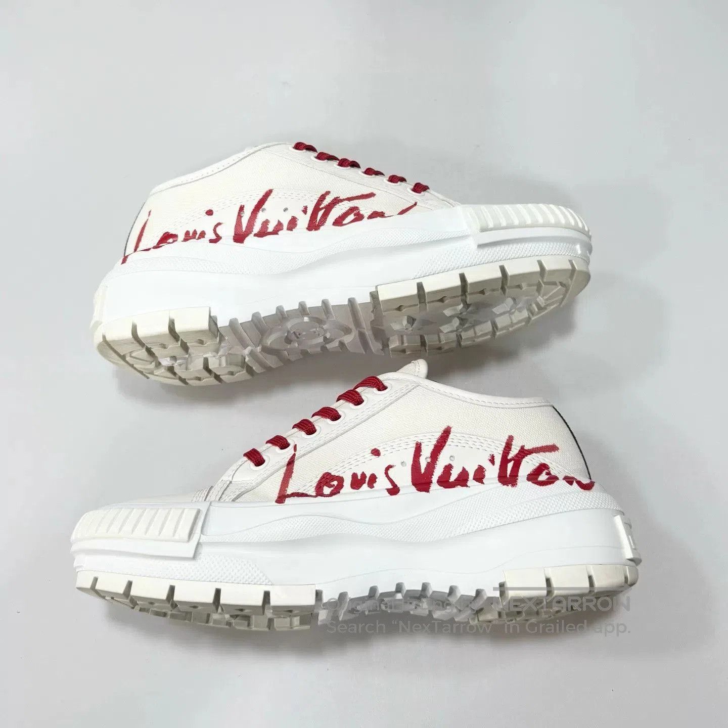 Louis Vuitton LV Squad Letter Logo Platform Cookie Shoes. Size US 4 / IT 34 - 2 Thumbnail
