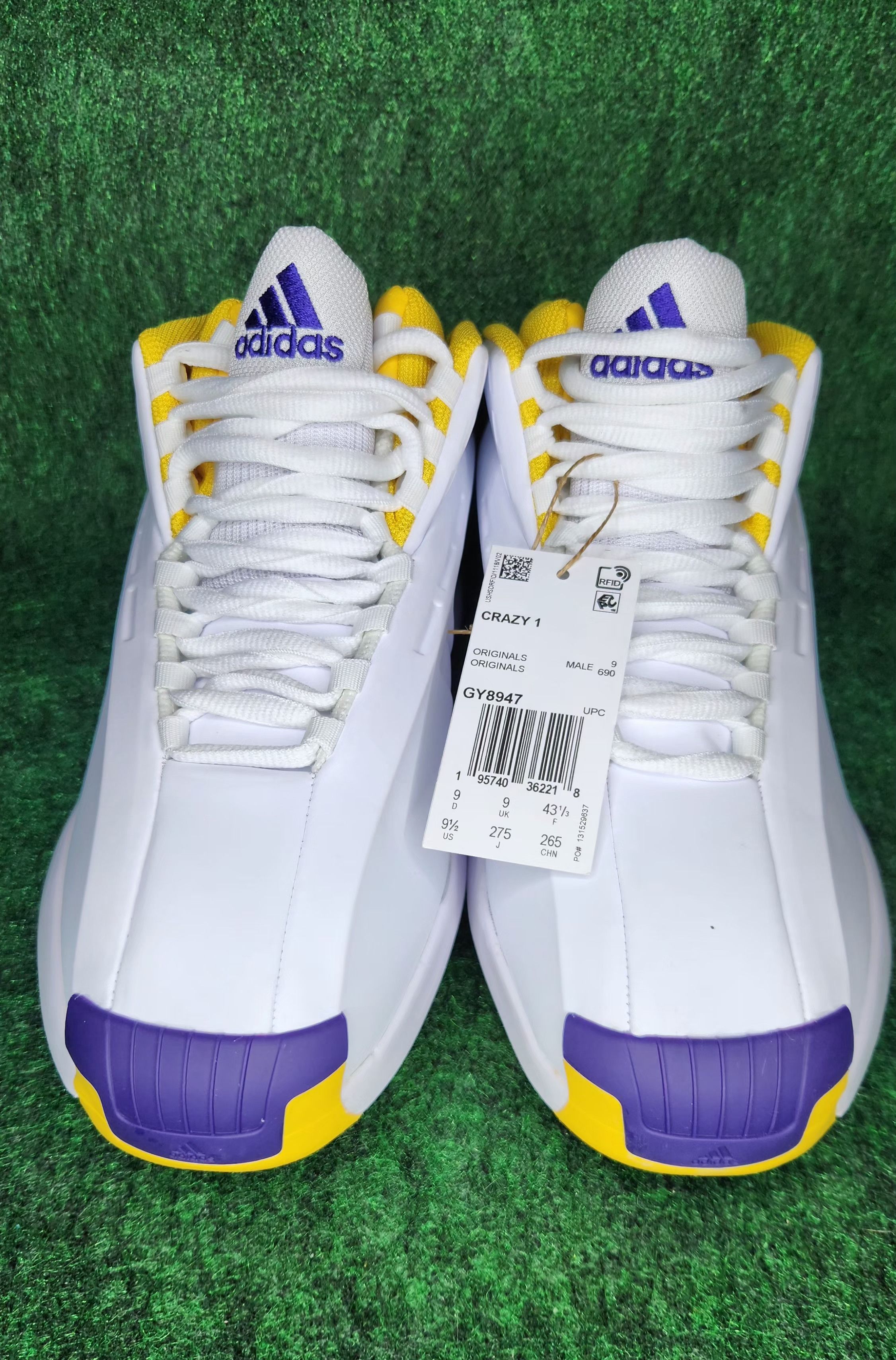 Adidas × Vintage Adidas Crazy 1 Lakers Home Men's 9.5 Shoes GY8947 Size US 9.5 / EU 42-43 - 4 Thumbnail